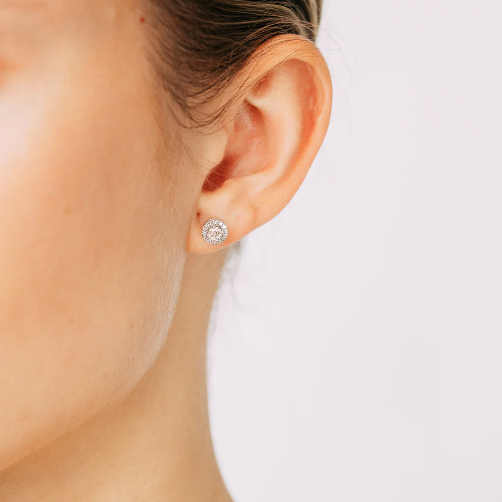 0.45 Carat Diamond Stud Earrings in 10ct White Gold - Image 2