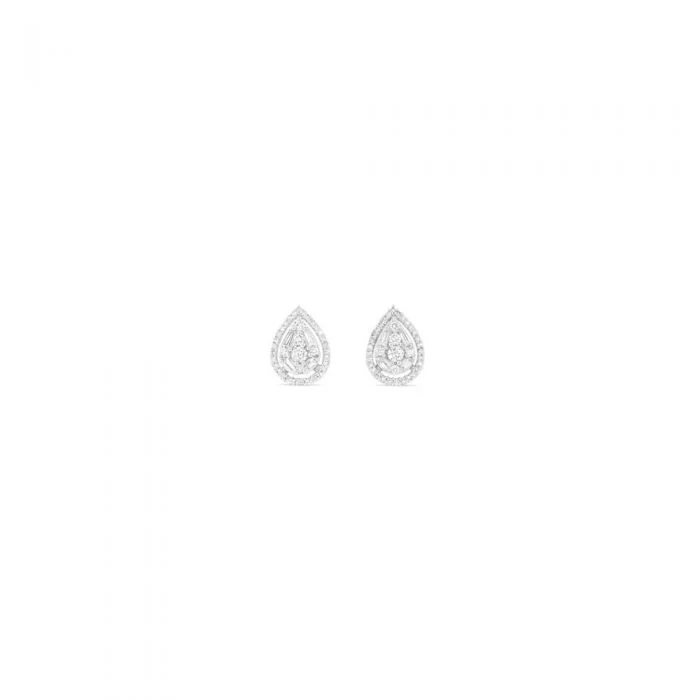 0.50ct Diamond Pear Shape Studs in 9ct White Gold