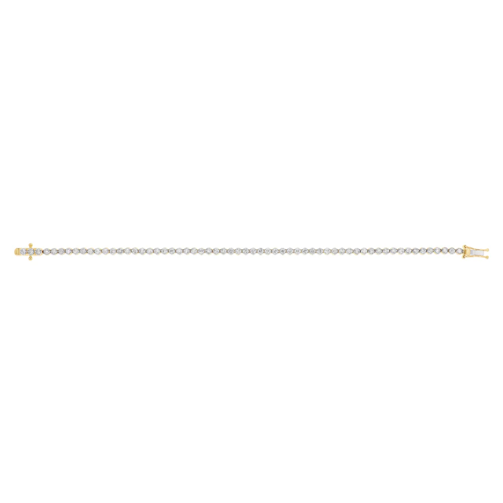 2 Carat Diamond Bracelet in 9ct Yellow Gold - Image 2