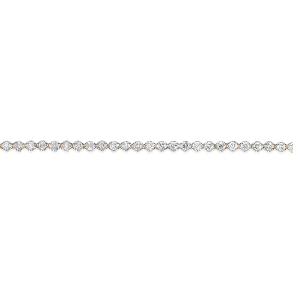 2 Carat Diamond Bracelet in 9ct Yellow Gold - Image 3