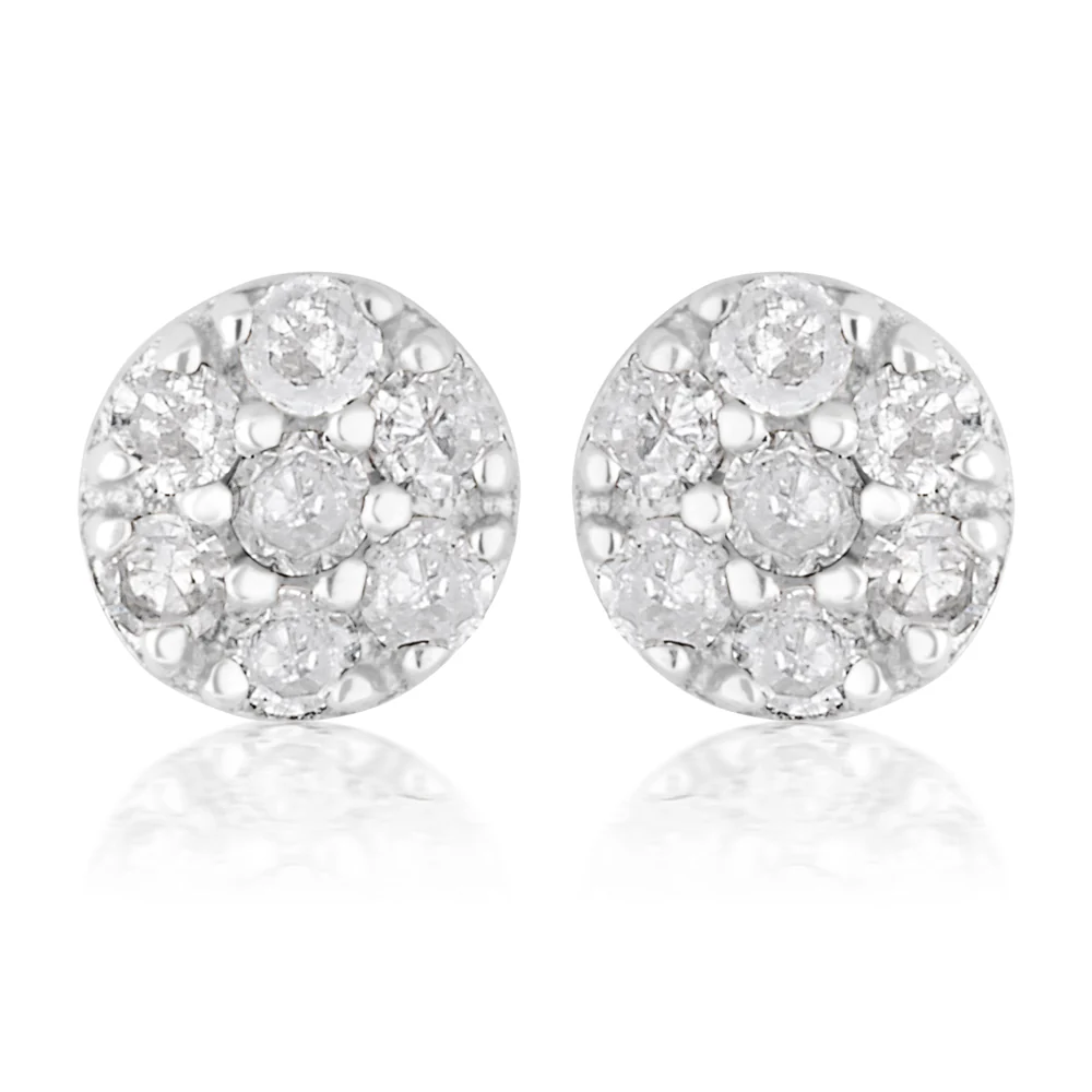 3/4 Carat Champagne. Black & White Diamond Earring Set with Removable Halo - Image 8