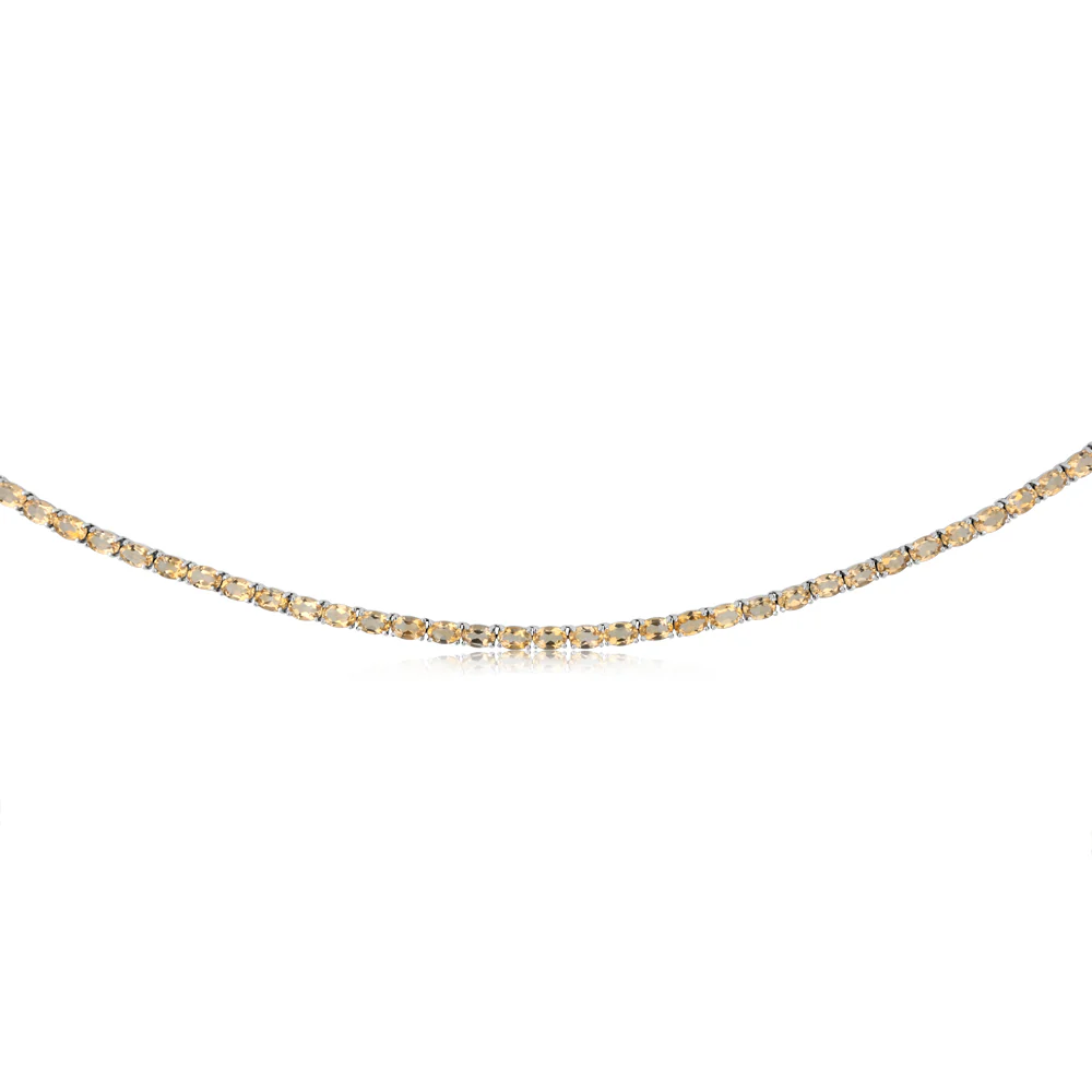 32.8 Carat Citrine Necklace 45cm in Sterling Silver - Image 2