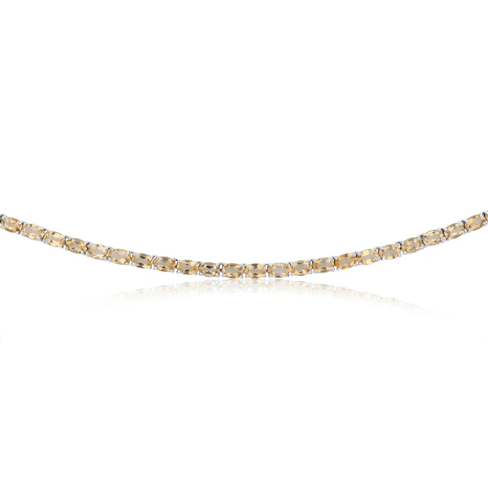 32.8 Carat Citrine Necklace 45cm in Sterling Silver - Image 3