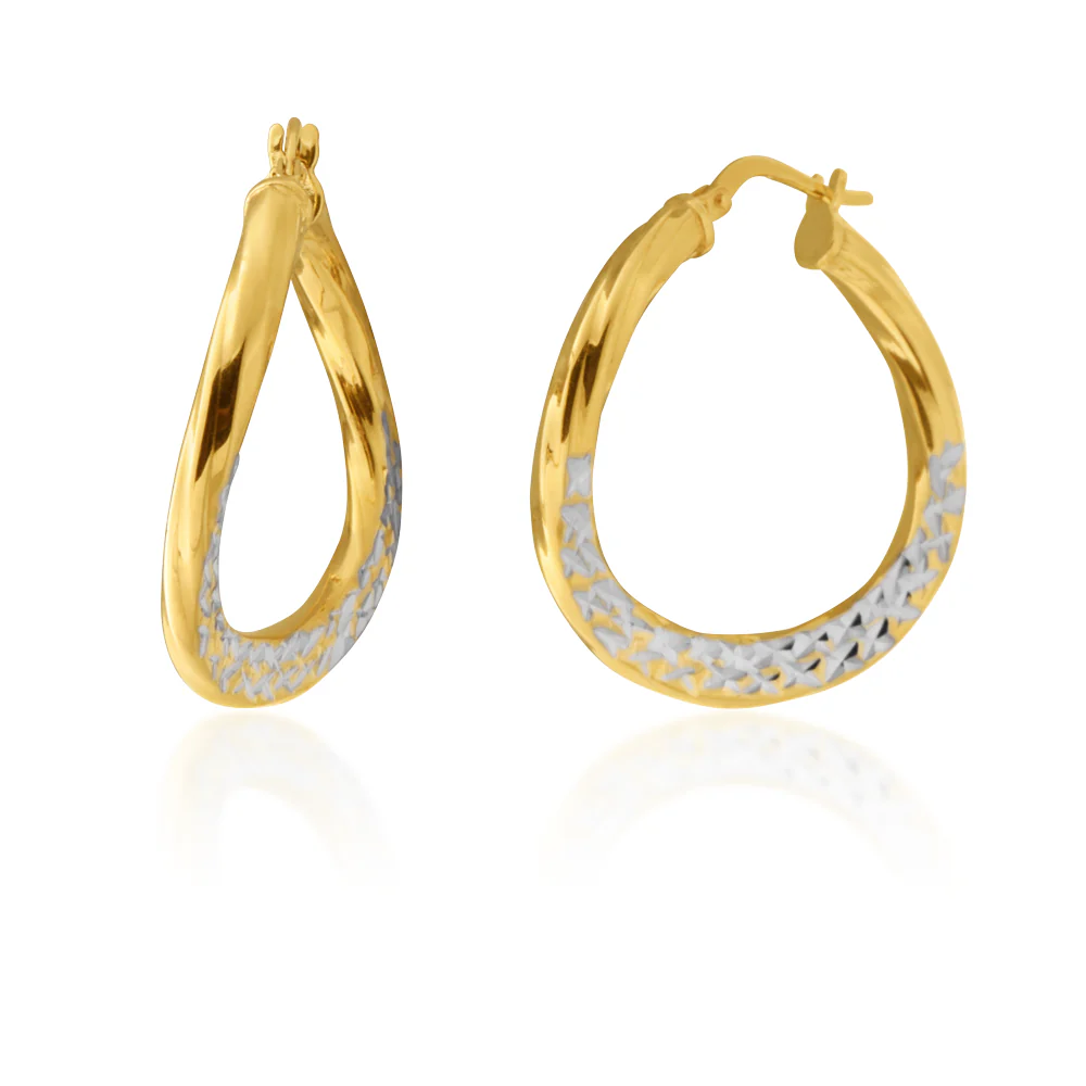 9 Carat Silverfilled 26mm Hoop Earrings