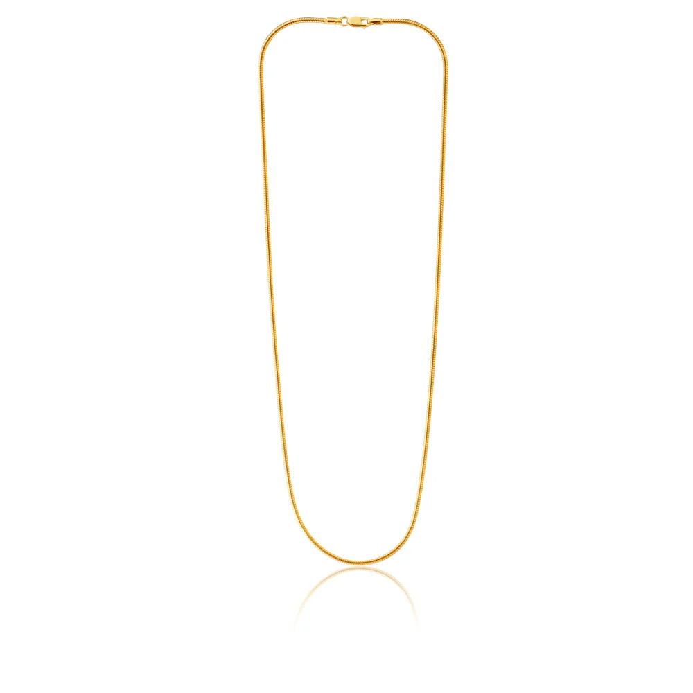 9ct Silverfilled Snake 45cm 50Gauge Chain