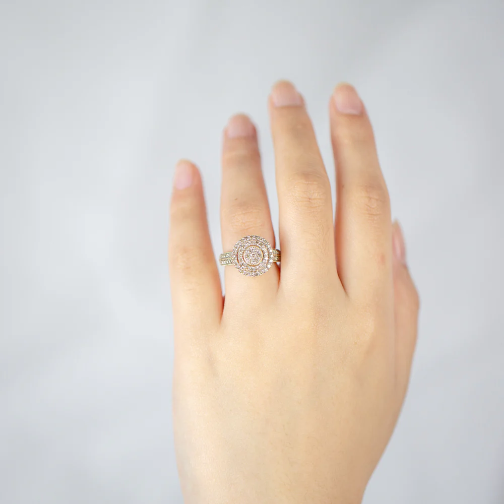 9ct Yellow Gold 1 Carat Diamond Dress Ring - Image 2