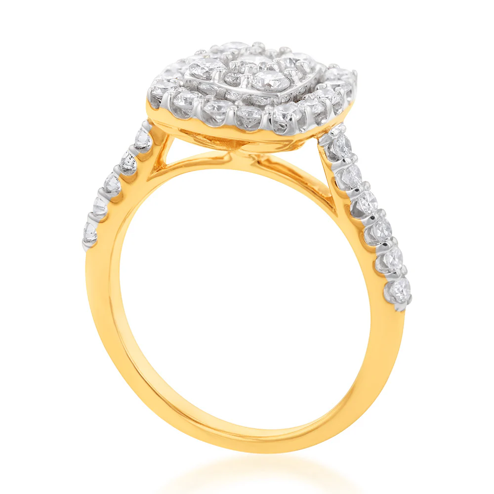 9ct Yellow Gold 1 Carat Luminesce Laboratory Grown Diamond Ring