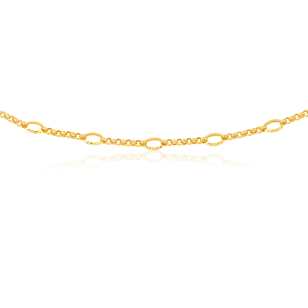 9ct Yellow Gold 45cm Belcher Chain