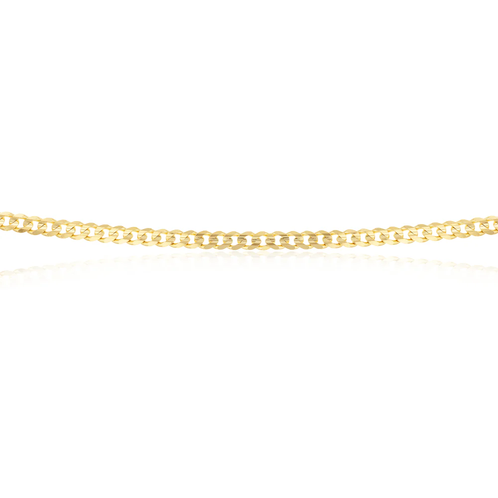 9ct Yellow Gold 55cm 170 Gauge Curb Chain - Image 3