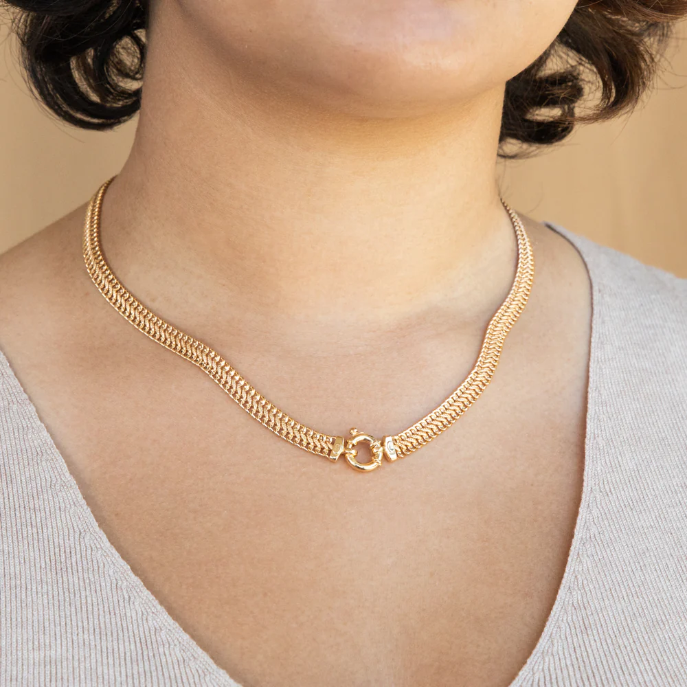 9ct Yellow Gold Copper Filled Mesh Chain - Image 5