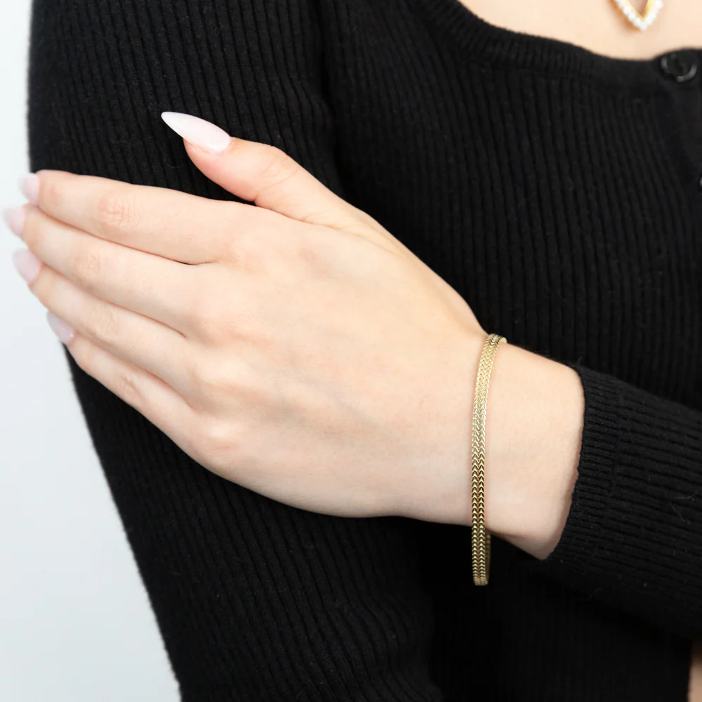 9ct Yellow Gold Fancy 19.10cm Bracelet