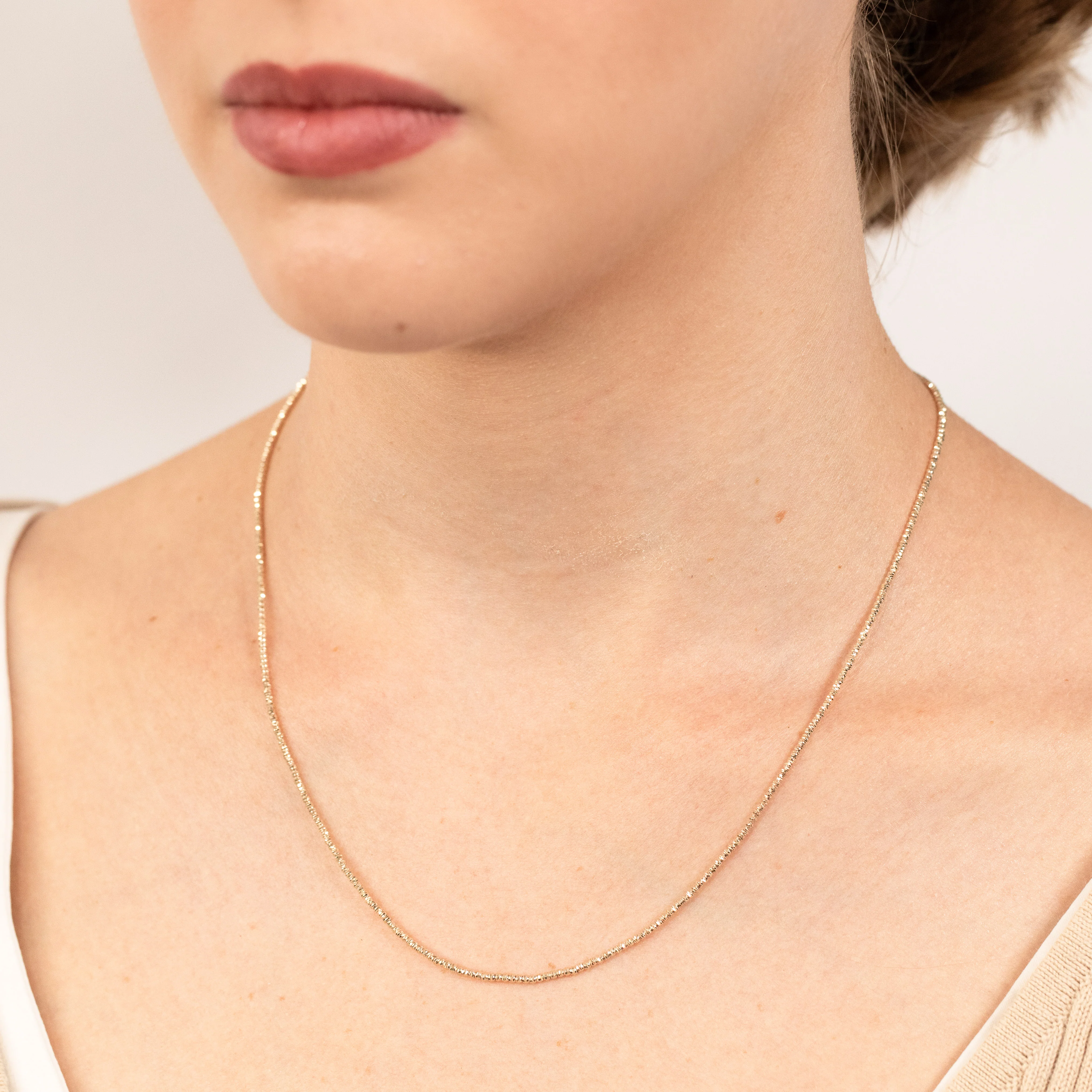9ct Yellow Gold Fancy 45cm Chain