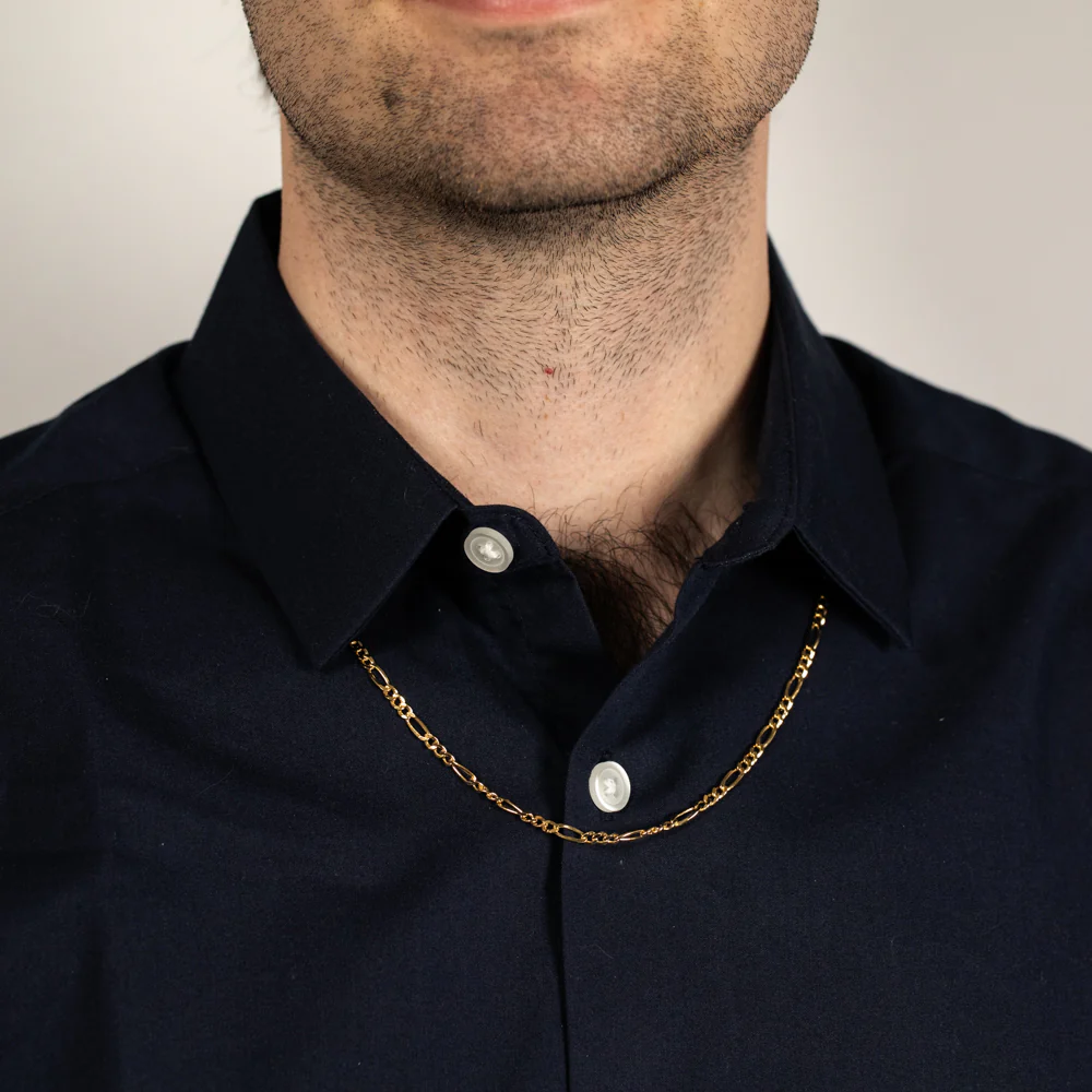 9ct Yellow Gold Figaro 1:3 80 Gauge 55cm Chain - Image 4