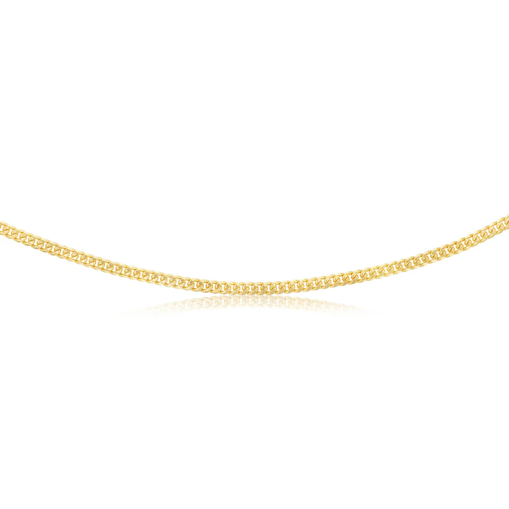 9ct Yellow Gold Silver Filled 120 Gauge 55cm Chain - Image 2