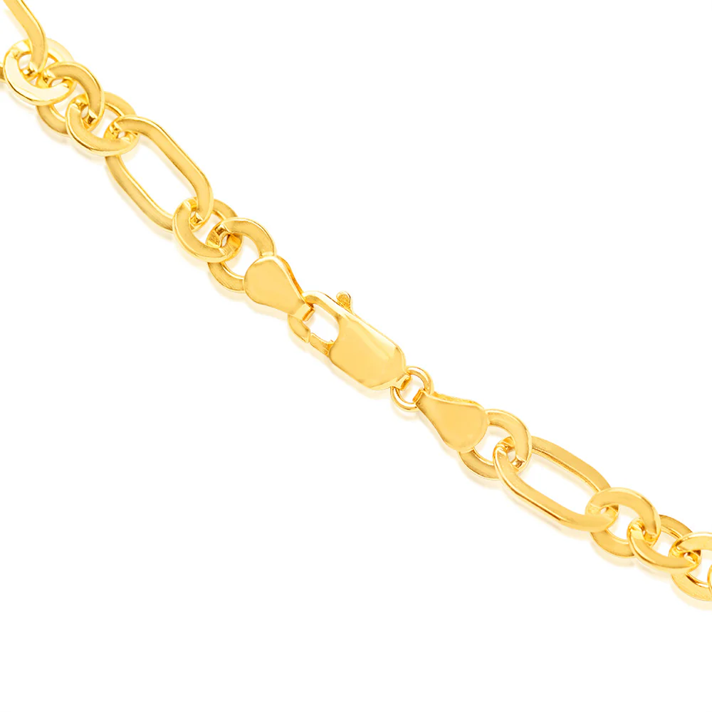 9ct Yellow Gold Silver Filled Fancy 50cm Chain - Image 3