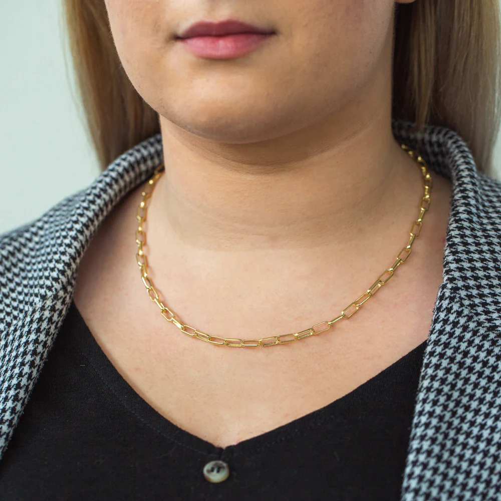 9ct Yellow Gold Silver Filled Long Belcher 45cm Chain - Image 2
