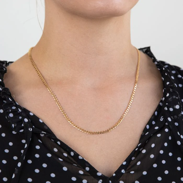 9ct Yellow Solid Gold 50cm  Curb Chain 80 Gauge - Image 3