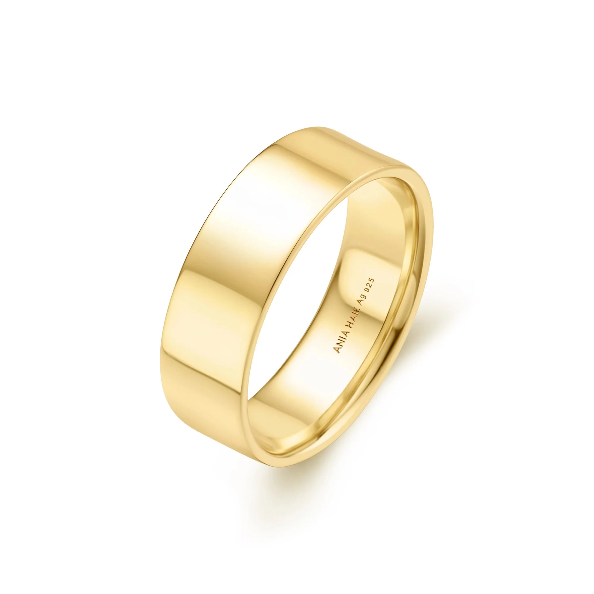 Ania Haie Gold Smooth Band 6mm - Image 2