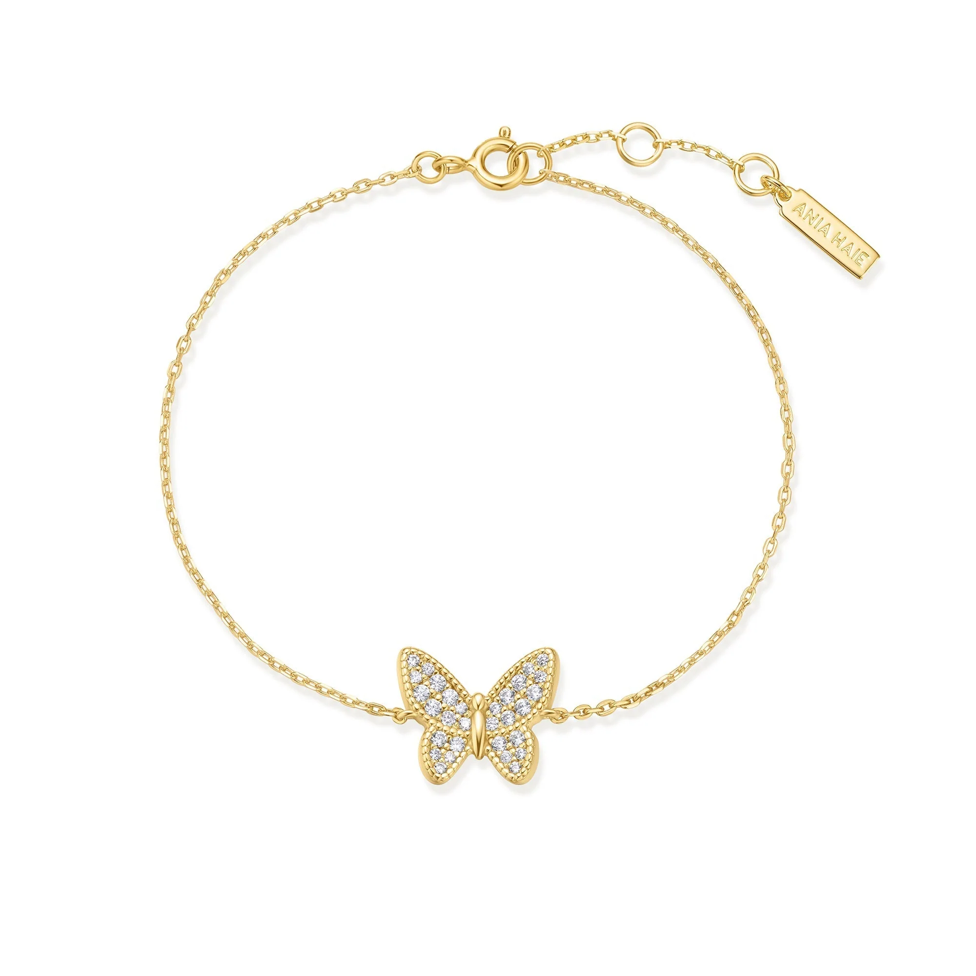 Ania Haie Gold Butterfly Pave Bracelet - Image 2