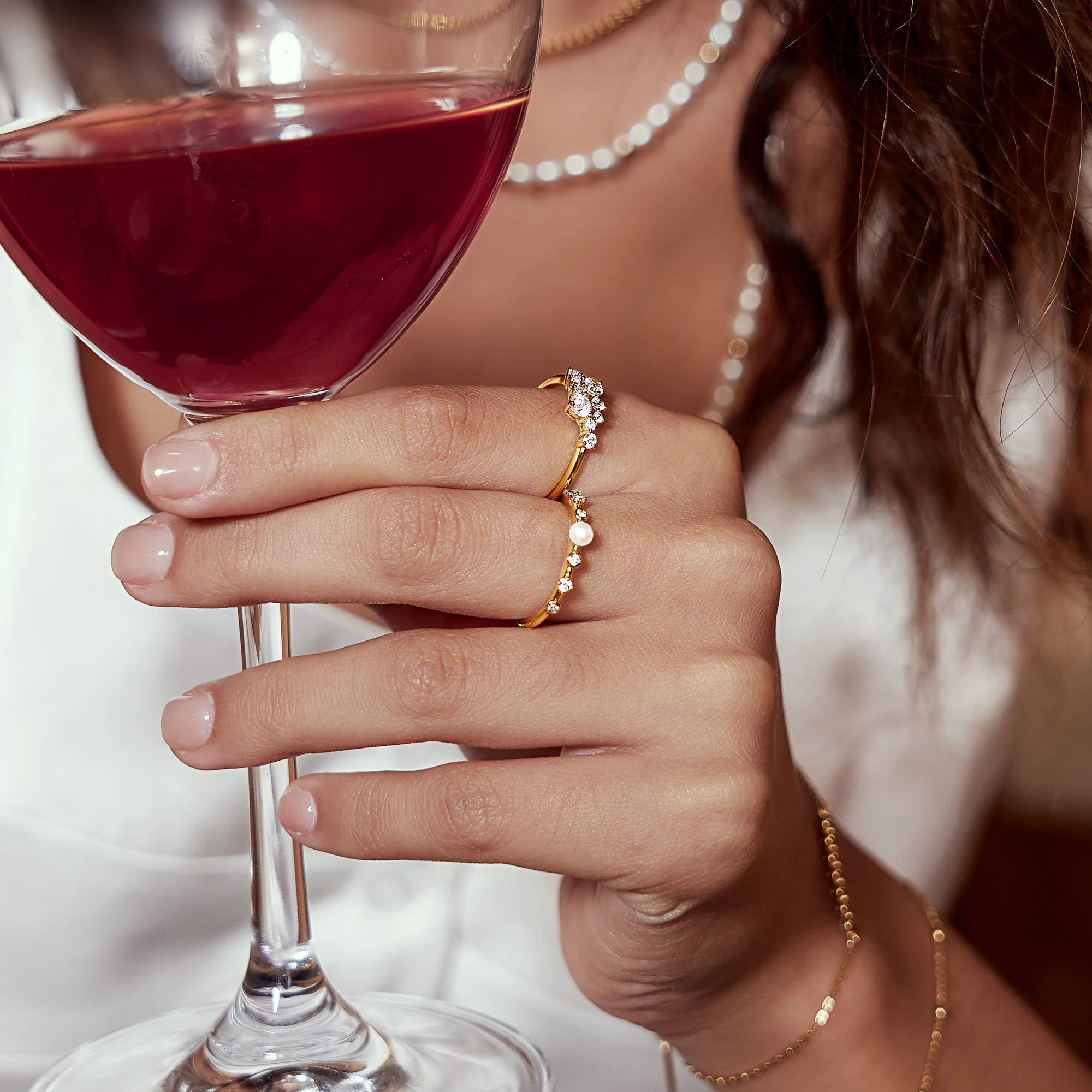 Ania Haie Gold Flower Cluster Pave Ring - Image 4