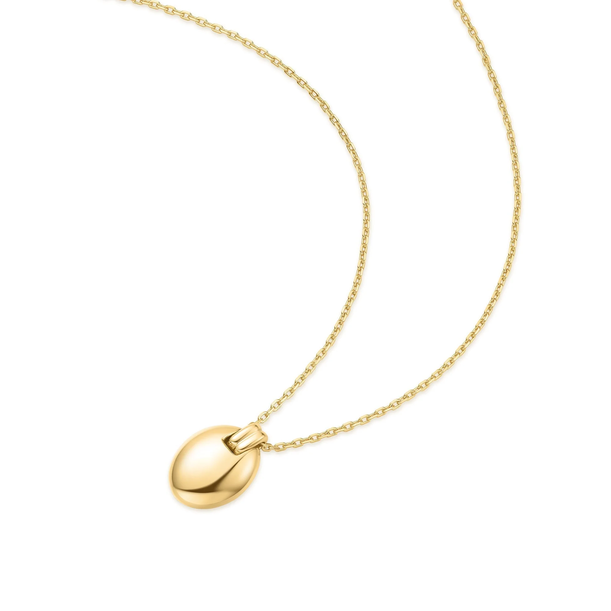 Ania Haie Gold Oval Charm Necklace - Image 2