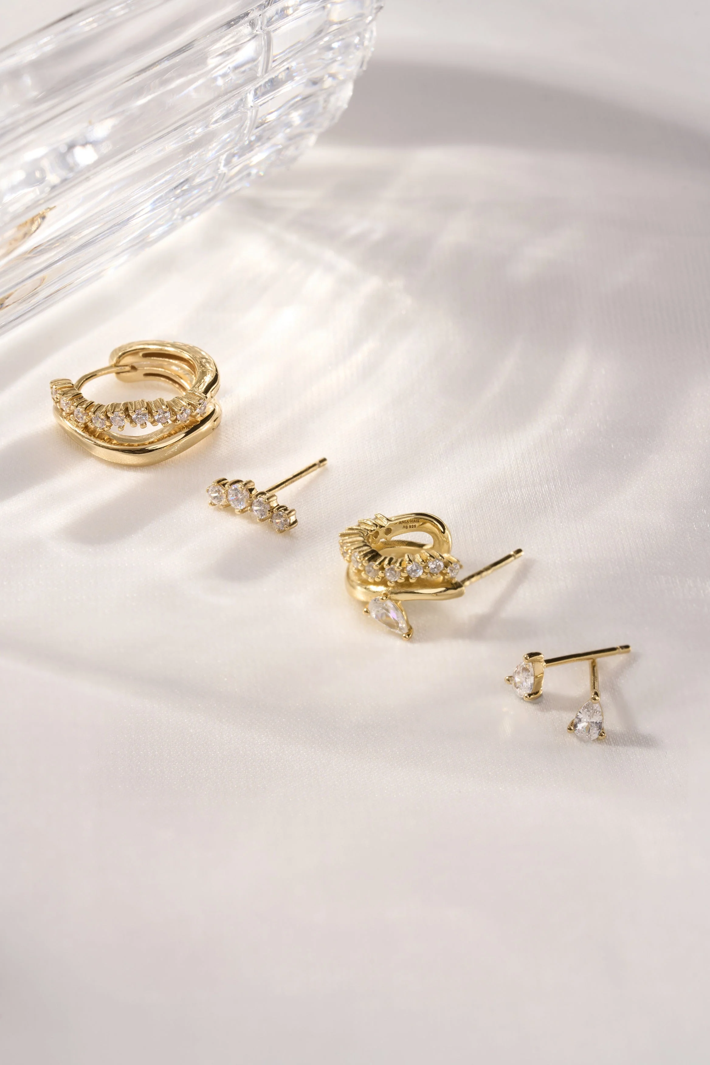 Ania Haie Gold Pear Studs - Image 2
