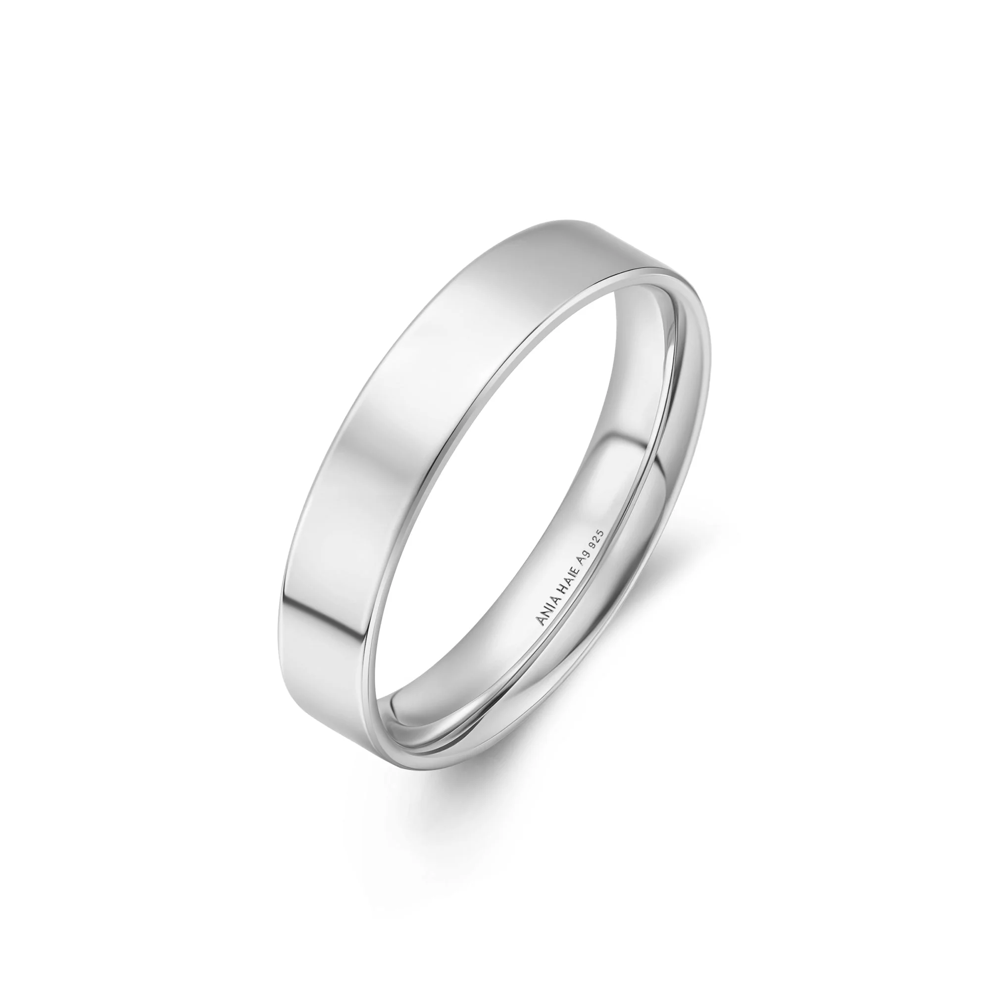 Ania Haie Silver Smooth Band 4mm - Image 2