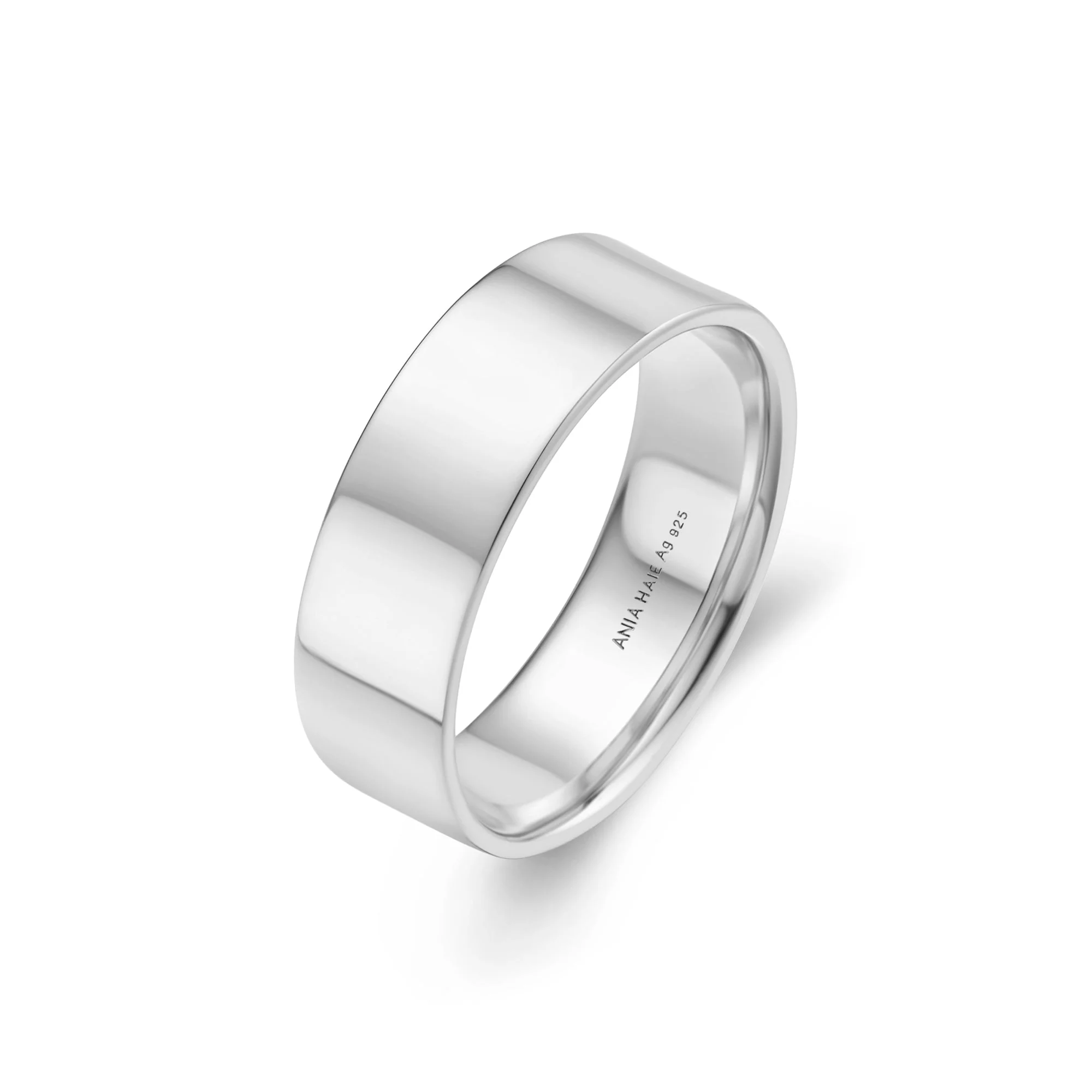 Ania Haie Silver Smooth Band 6mm - Image 2