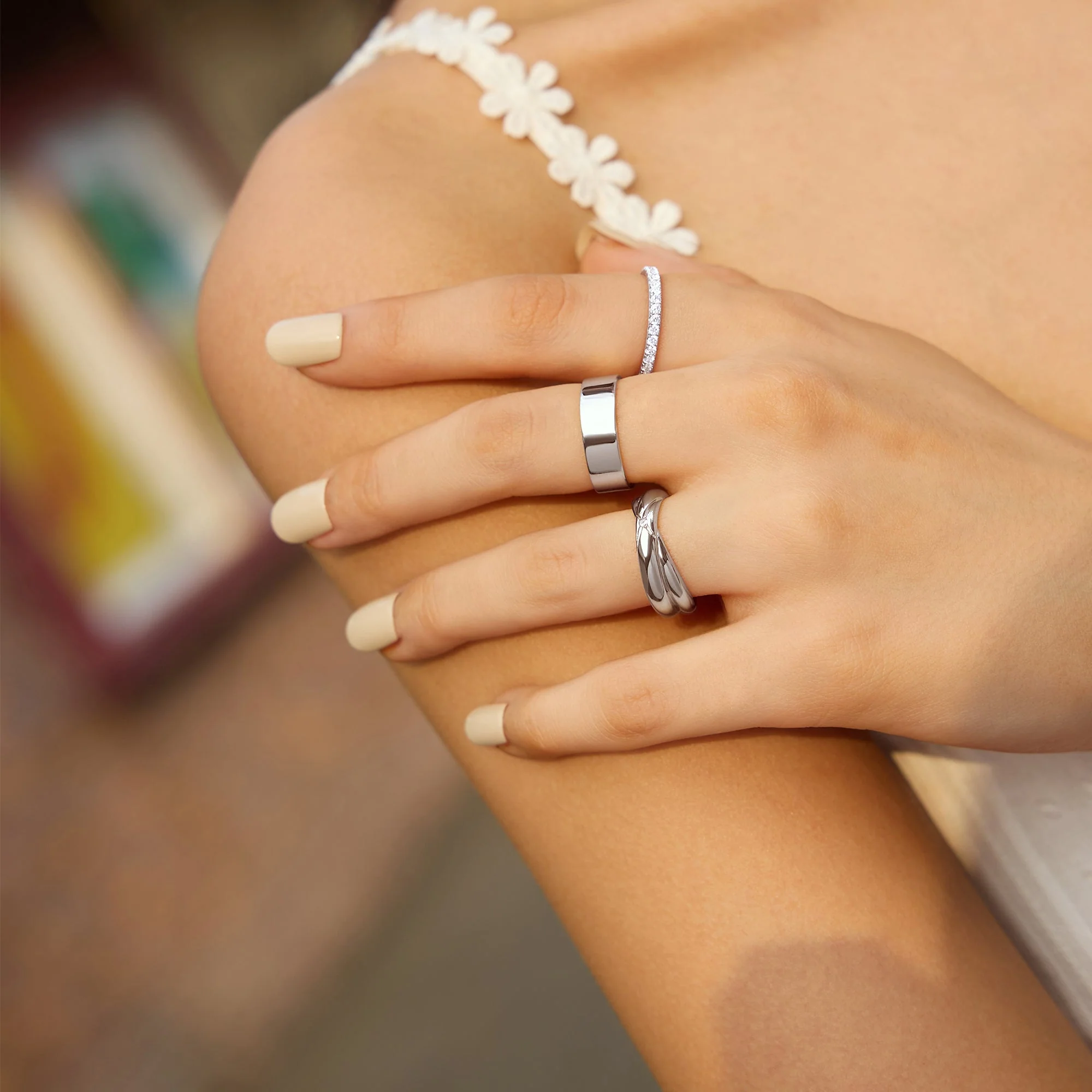 Ania Haie Silver Smooth Band 6mm - Image 4