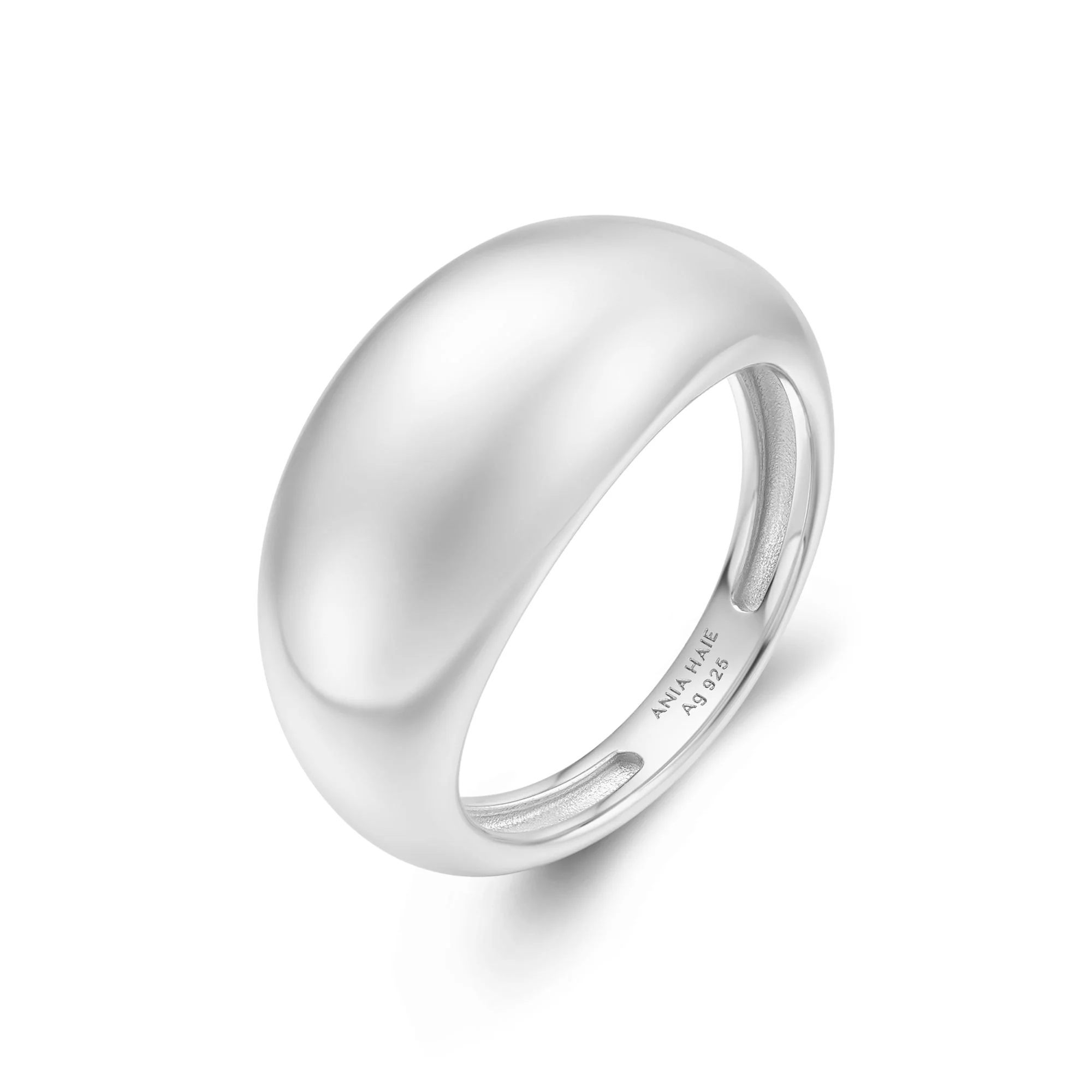 Ania Haie Silver Bold Dome Ring - Image 2