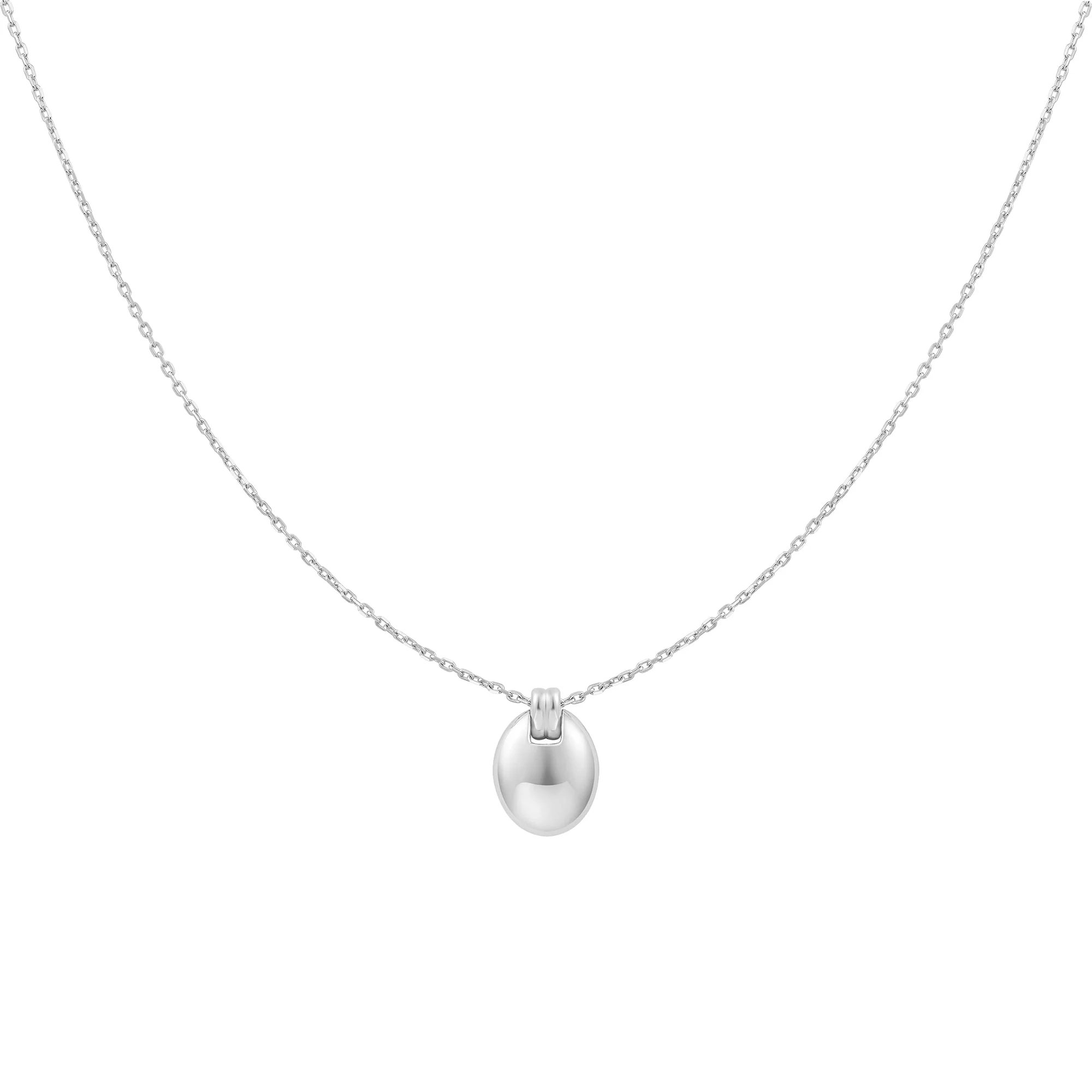 Ania Haie Silver Oval Charm Necklace