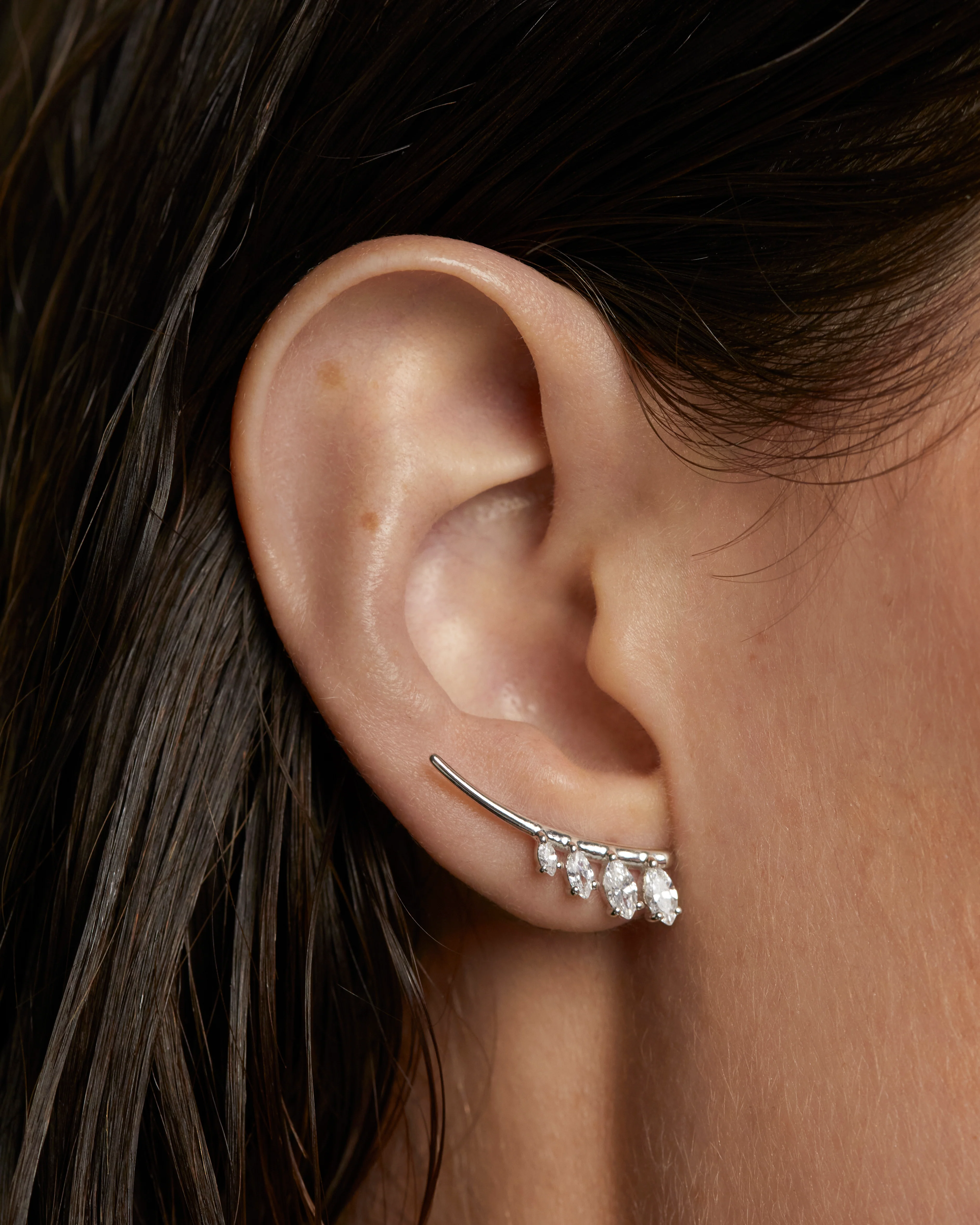 Aqua Silver Earrings - Image 4