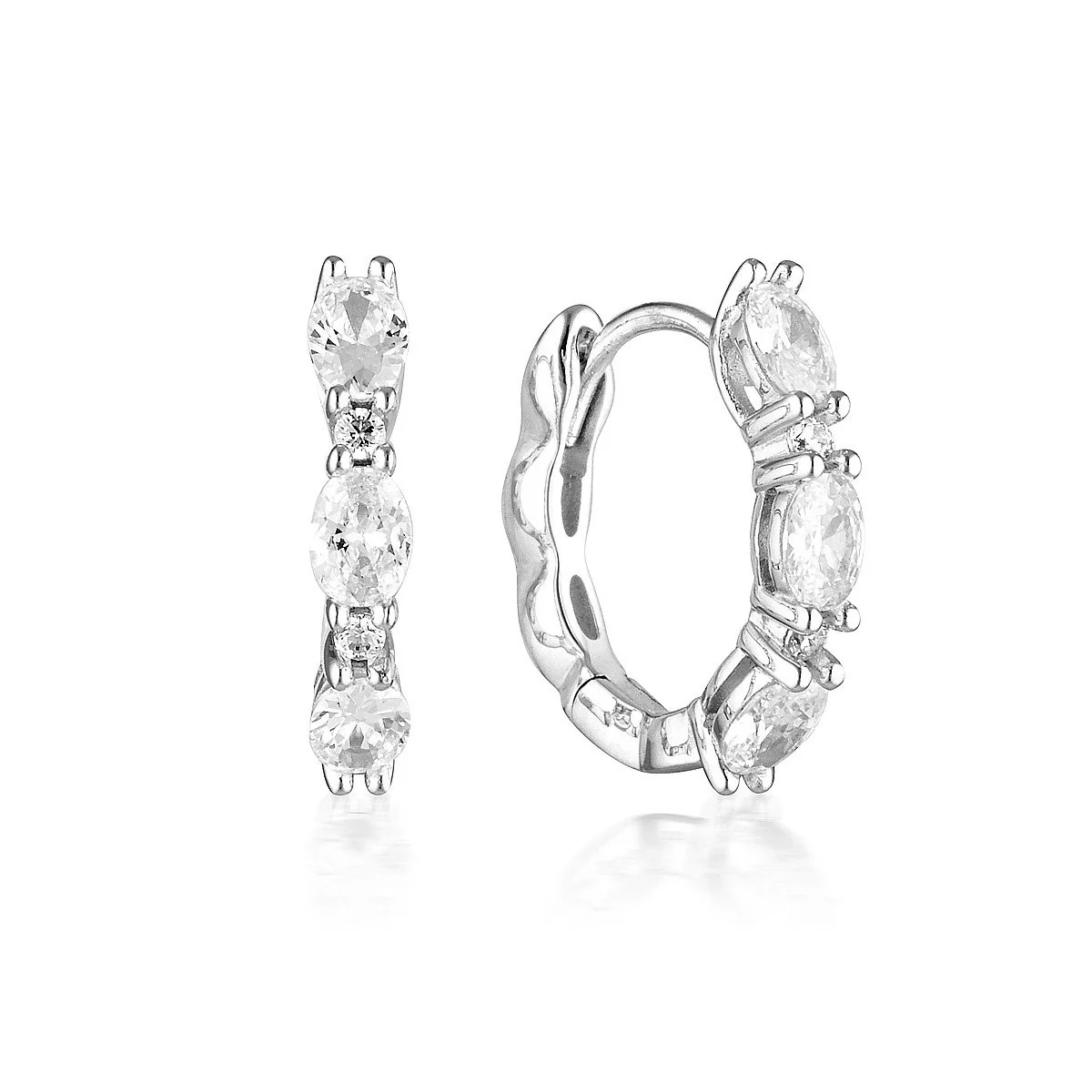 Aurora Glimmer Earrings Silver - IE977W