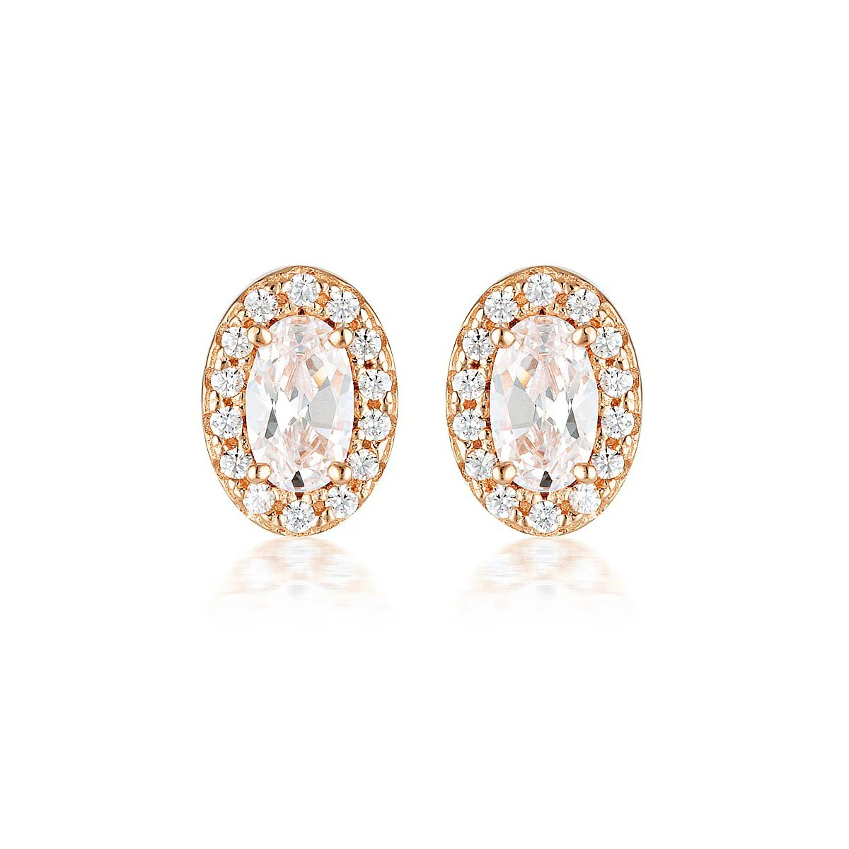 Aurora Glow Earrings Rose Gold - IE973RG