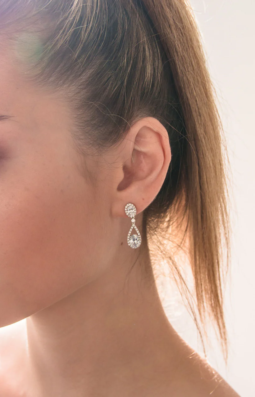Aurora Radience Earrings Silver - IE980W - Image 2