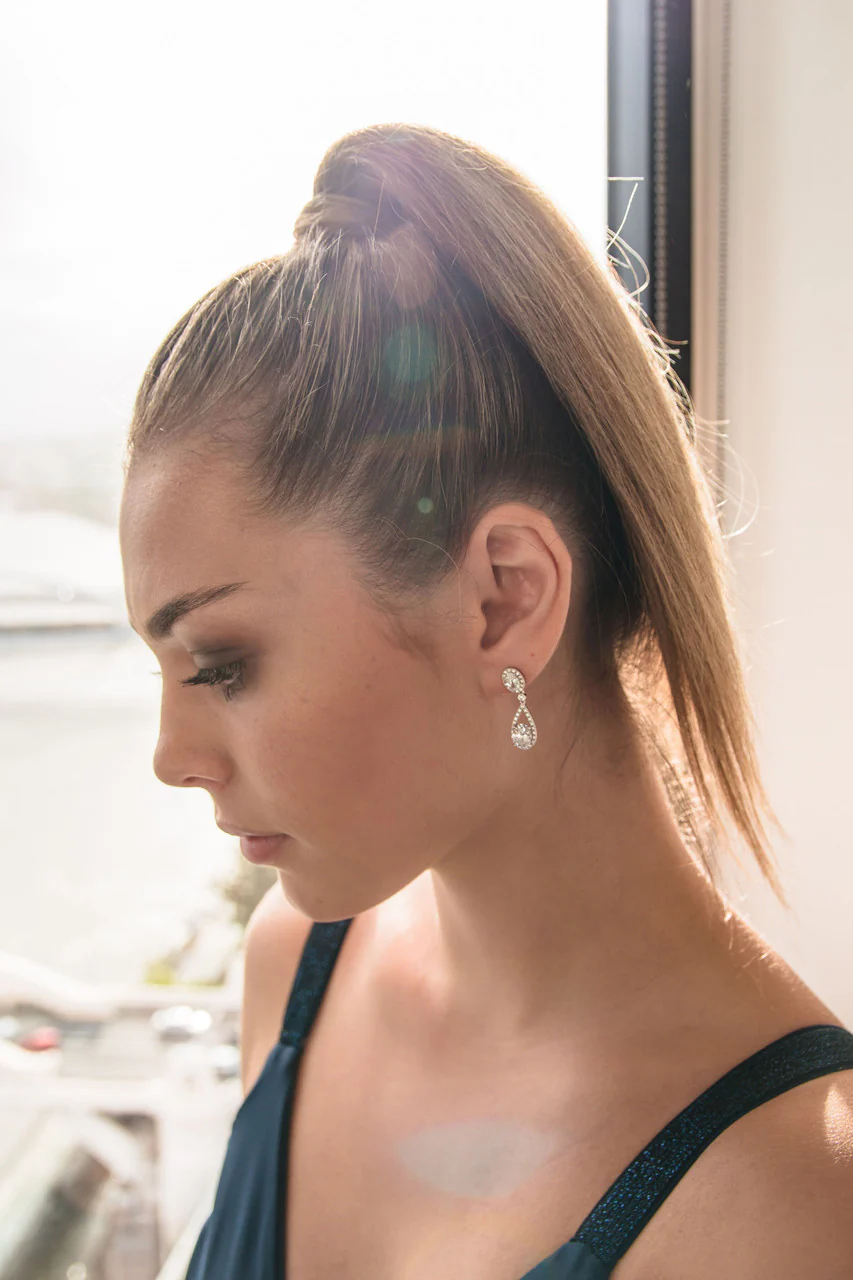 Aurora Radience Earrings Silver - IE980W - Image 3