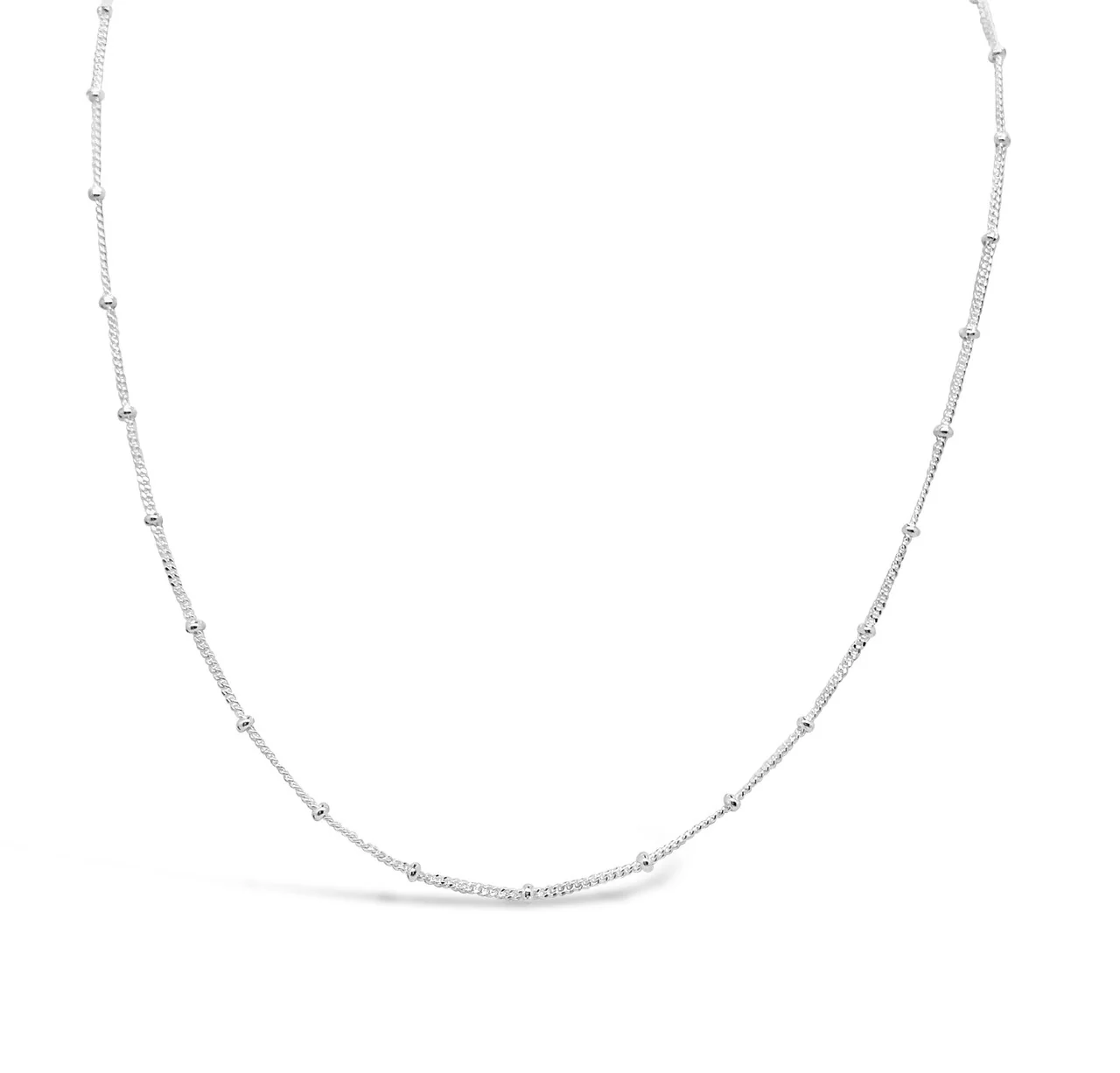 Ball Chain Choker Silver - JP8004S - Image 2