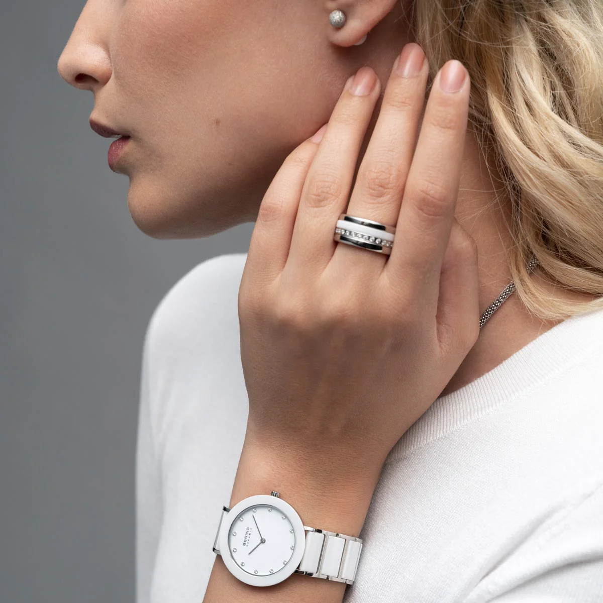 Bering Ceramic Pure White Watch - Image 7