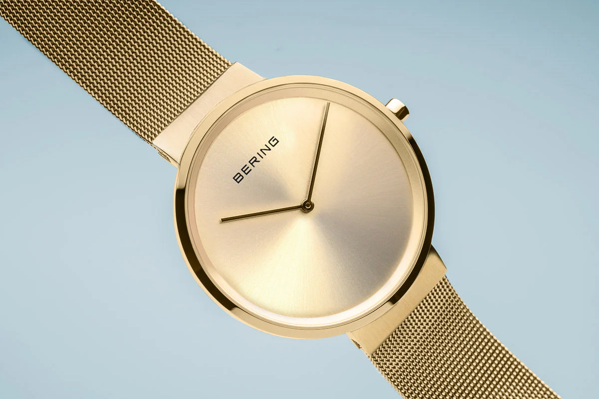 Bering Classic Brushed Gold 39mm Unisex Watch - Image 2