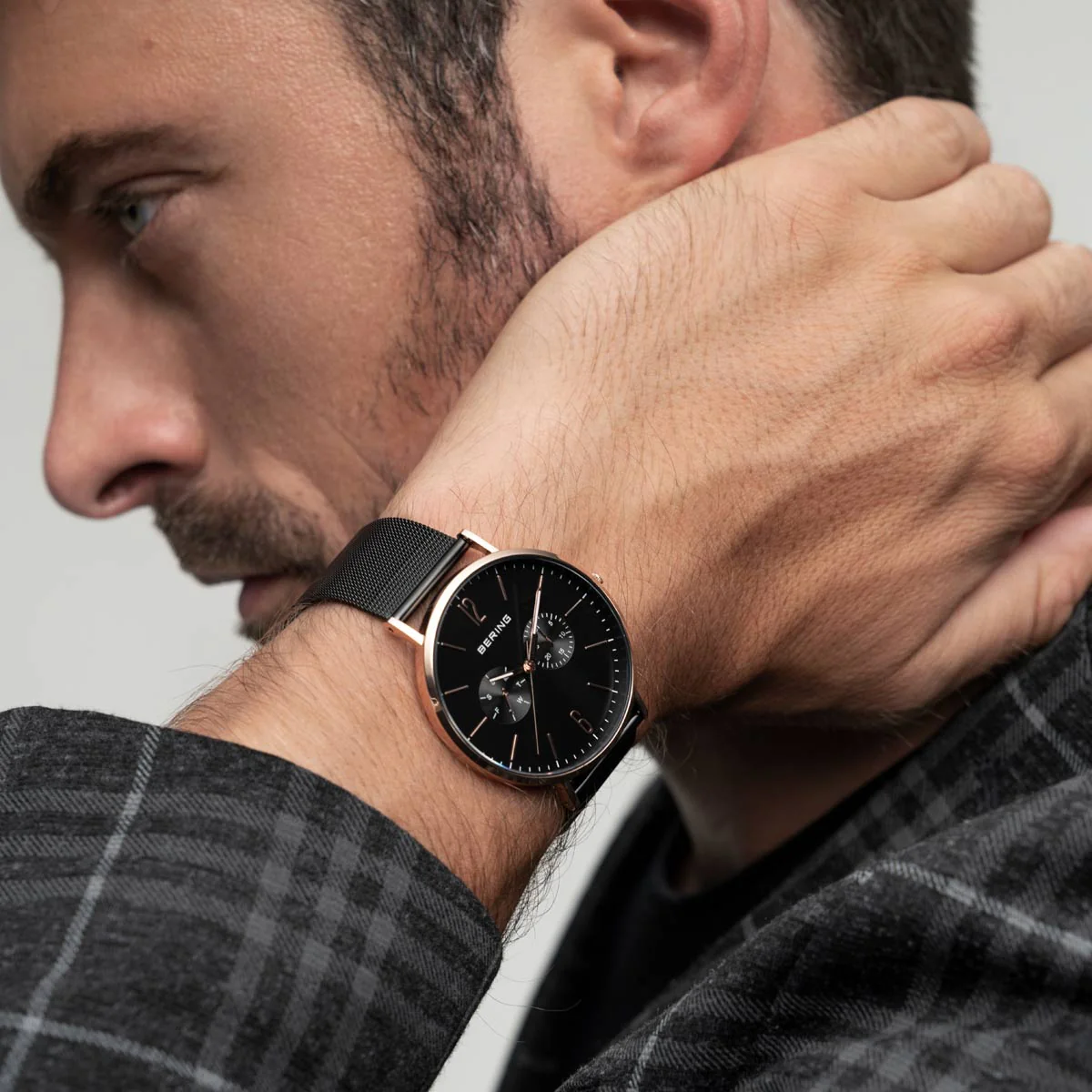 Bering Classic Polished Rose Gold Watch - Image 2