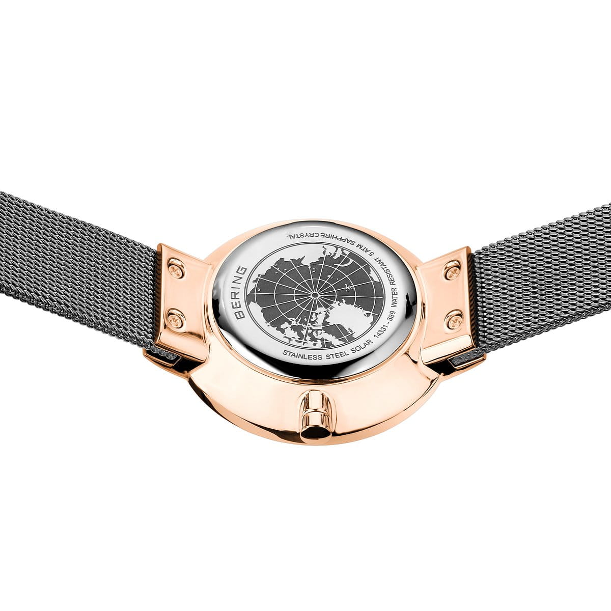 Bering Ladies Brushed Solar Grey Watch - Image 6