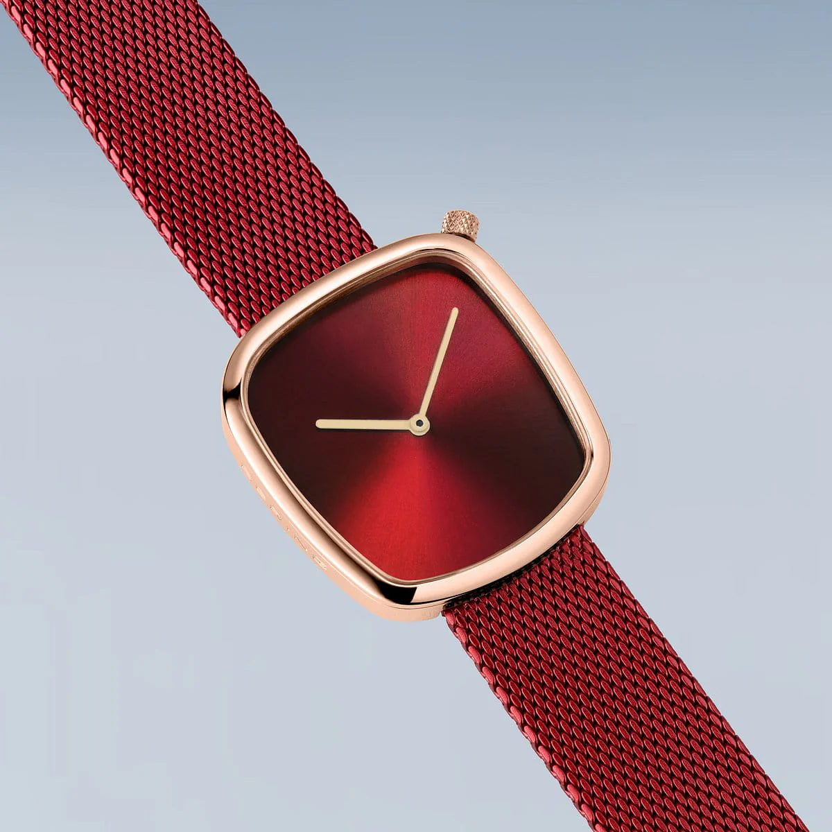 Bering Ladies Pebble Red Watch - Image 4