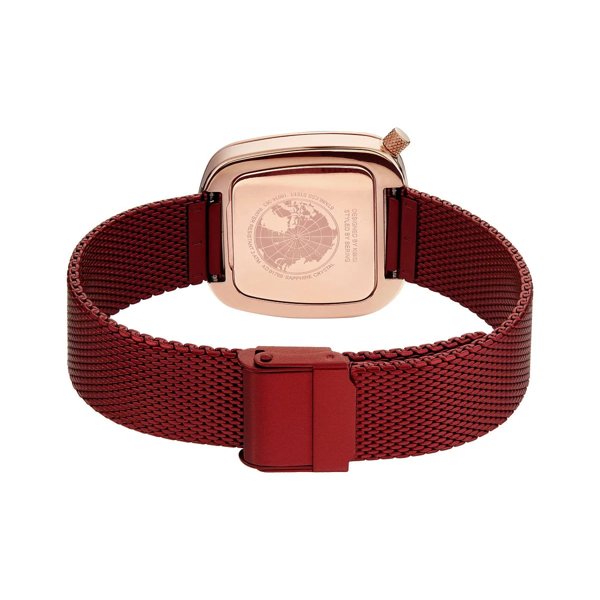 Bering Ladies Pebble Red Watch - Image 5