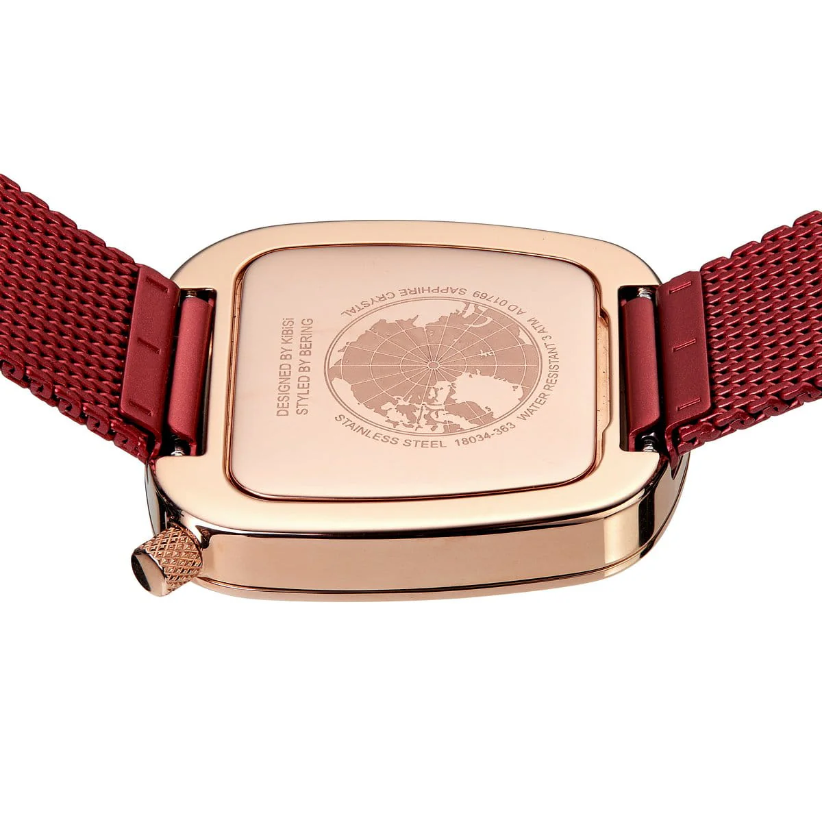 Bering Ladies Pebble Red Watch - Image 6