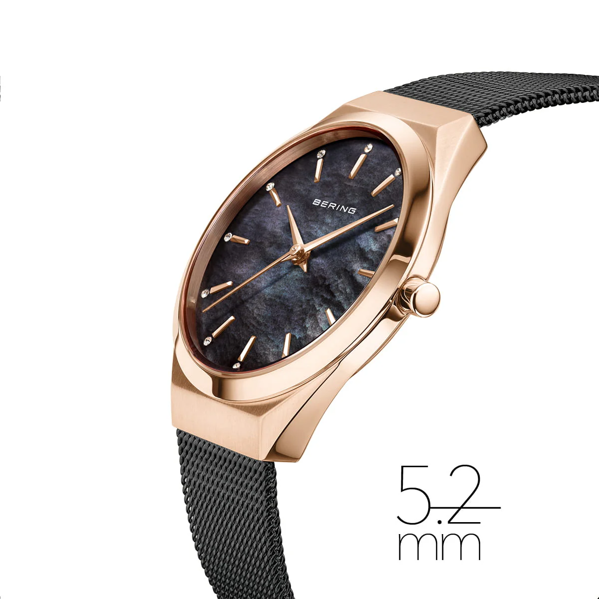 Bering Ladies Ultra Slim Mother of Pearl Watch - Image 2