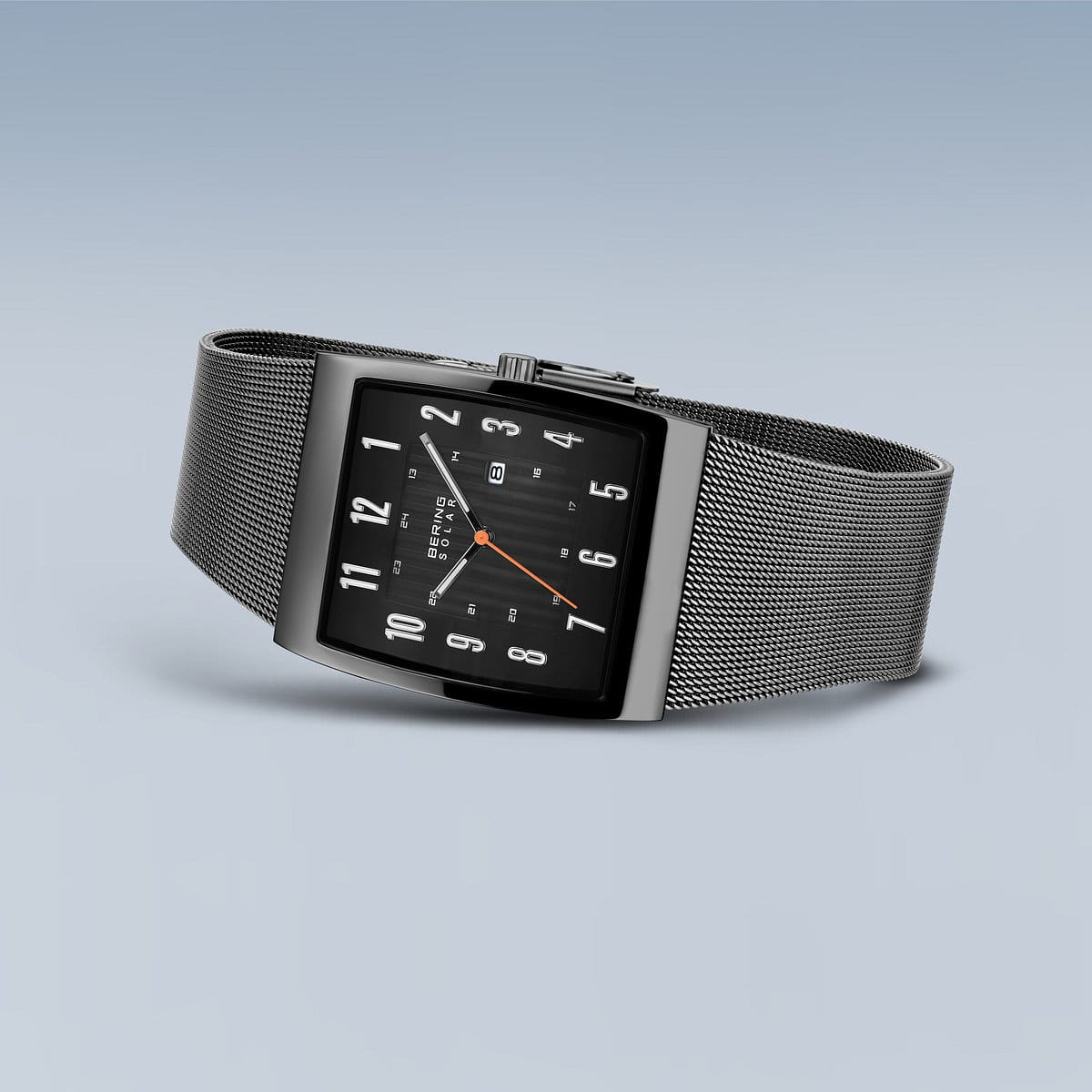 Bering Slim Solar Rectangular Grey Watch - Image 2