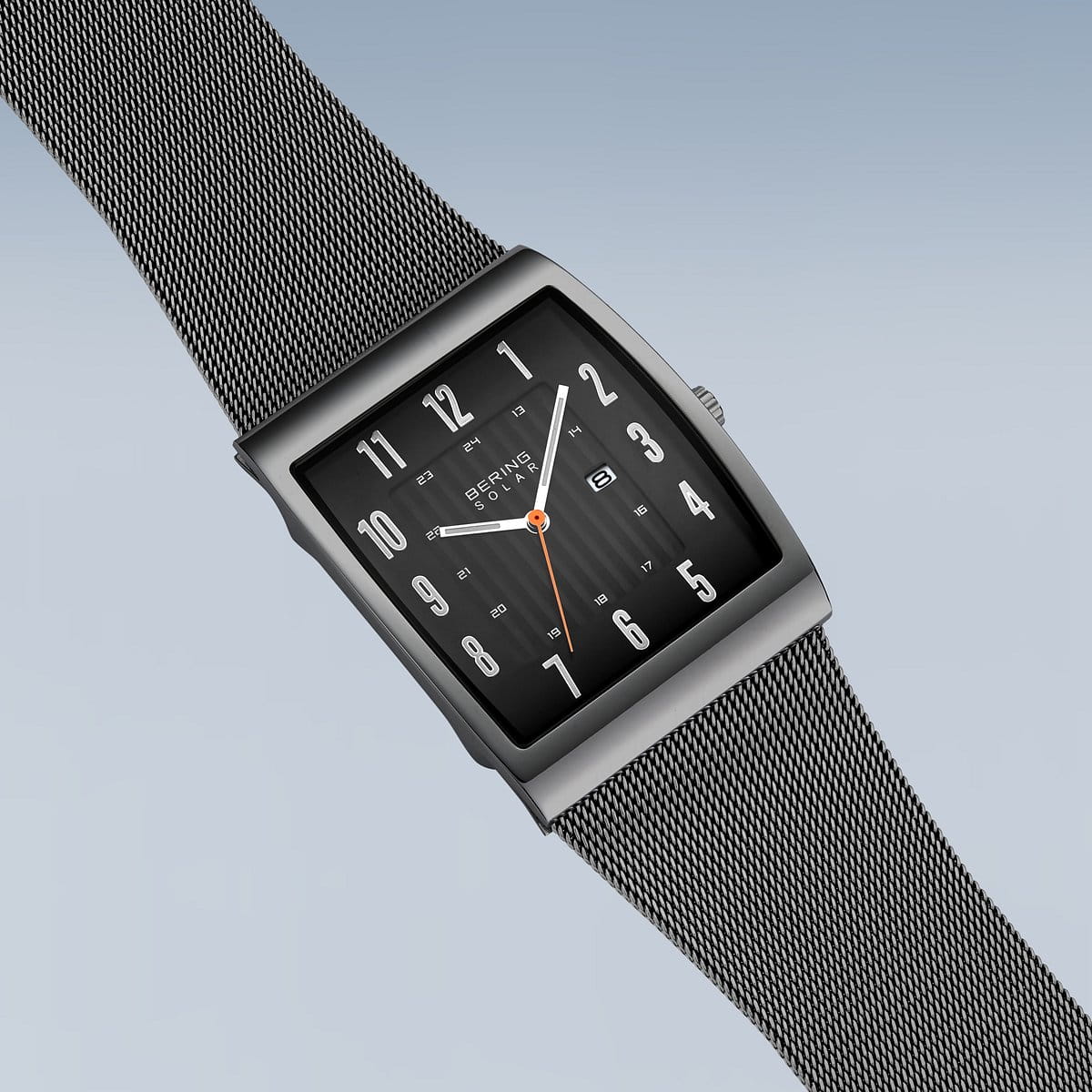 Bering Slim Solar Rectangular Grey Watch - Image 4
