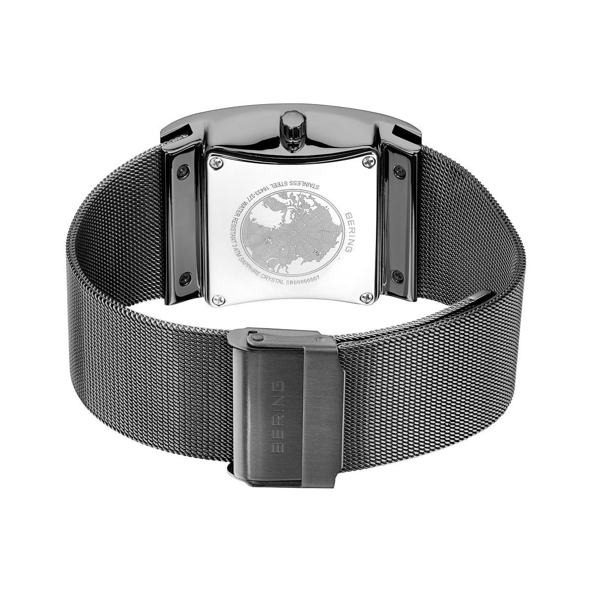 Bering Slim Solar Rectangular Grey Watch - Image 6