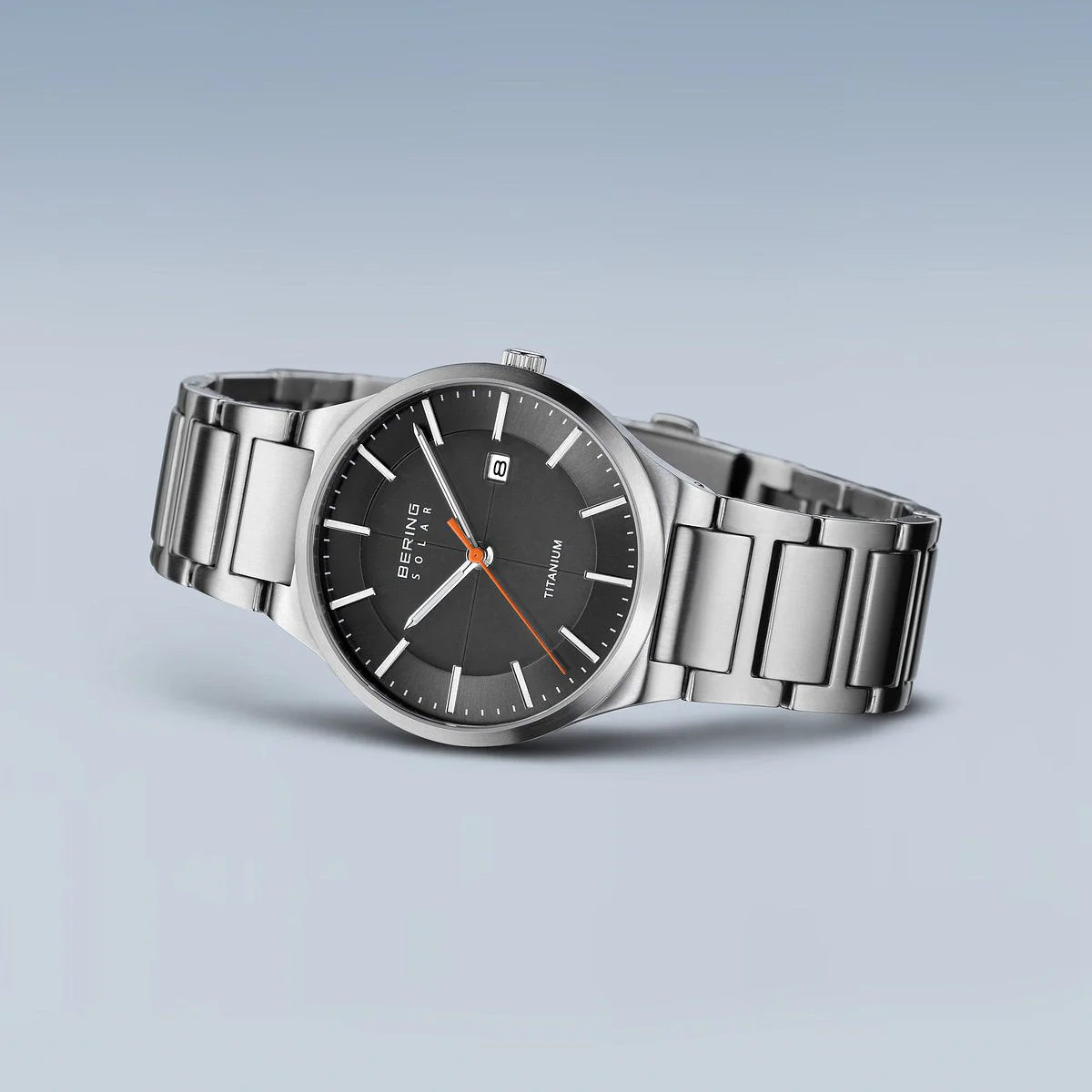 Bering Solar 39mm Grey Titanium Links Strap Watch - Image 4
