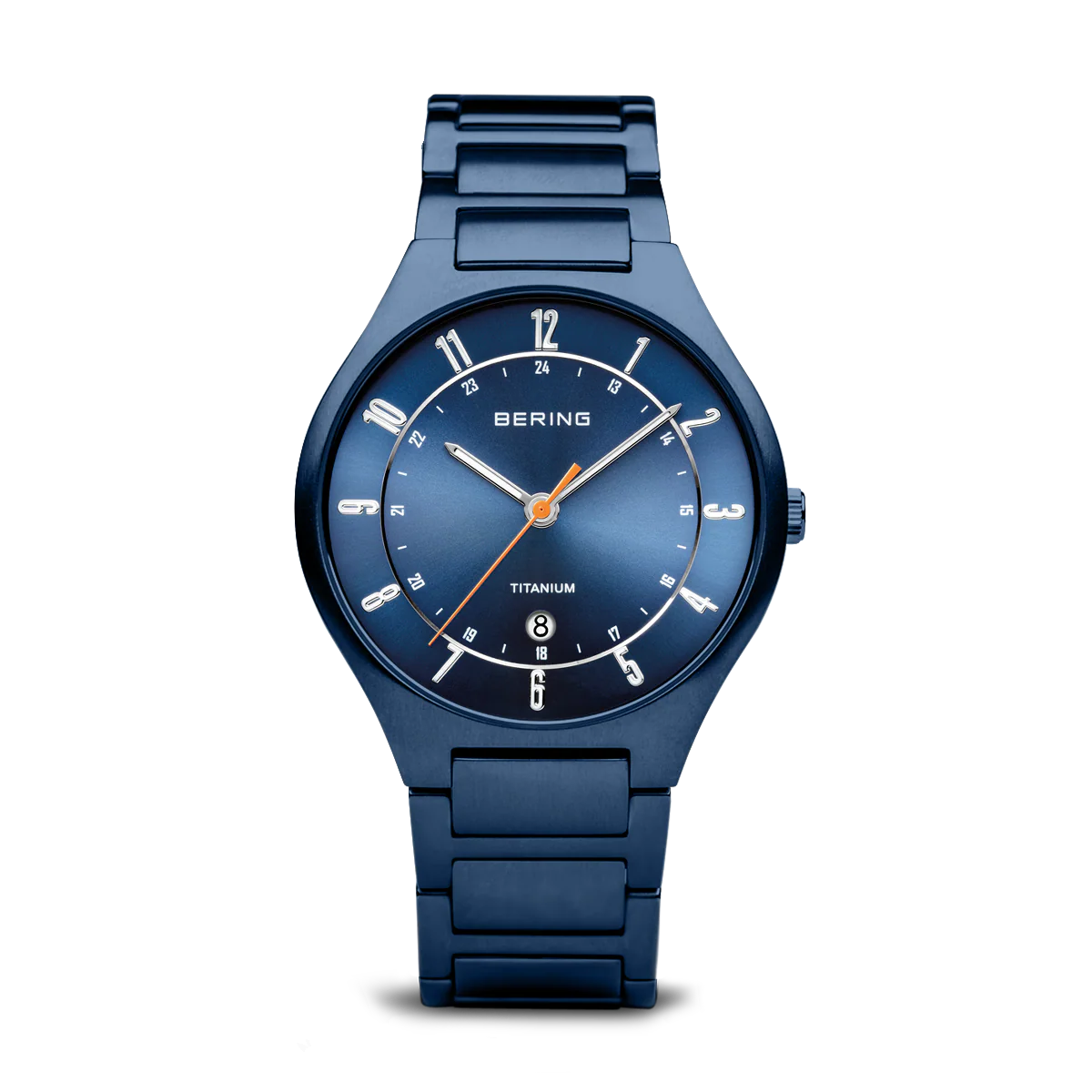 Bering Titanium Mat Blue Watch